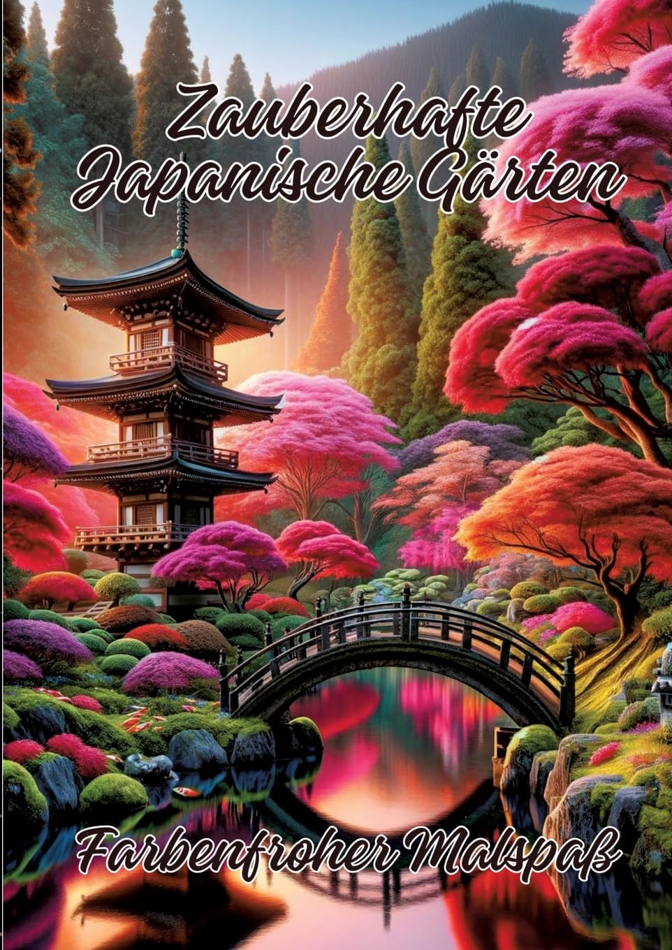 Zauberhafte Japanische Gärten: Farbenfroher Malspaß Hobbies & Crafts