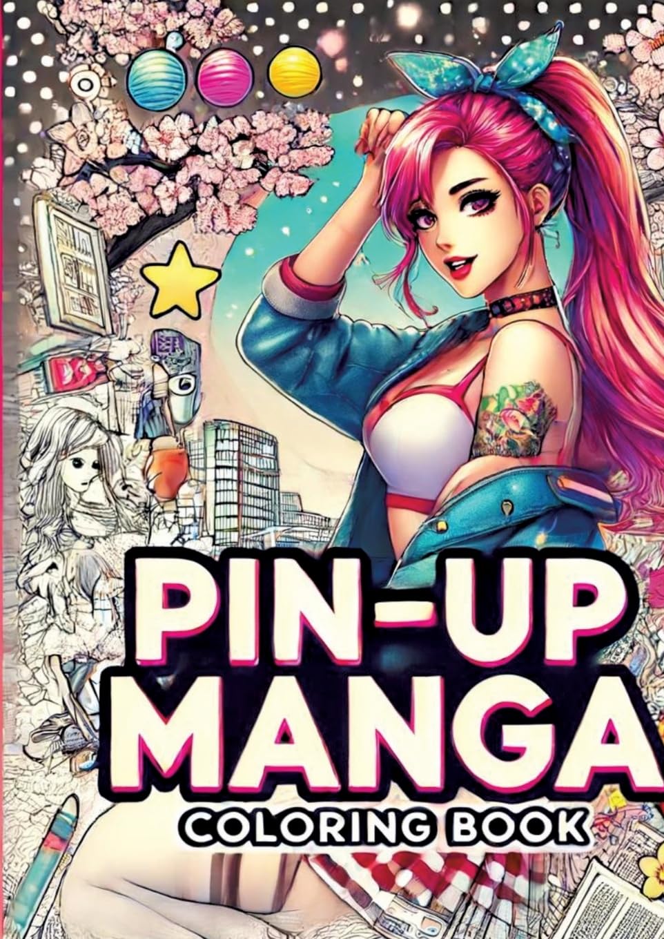 Manga Pin-Up Girls: Stilvolle Illustrationen zum Entspannen Manga