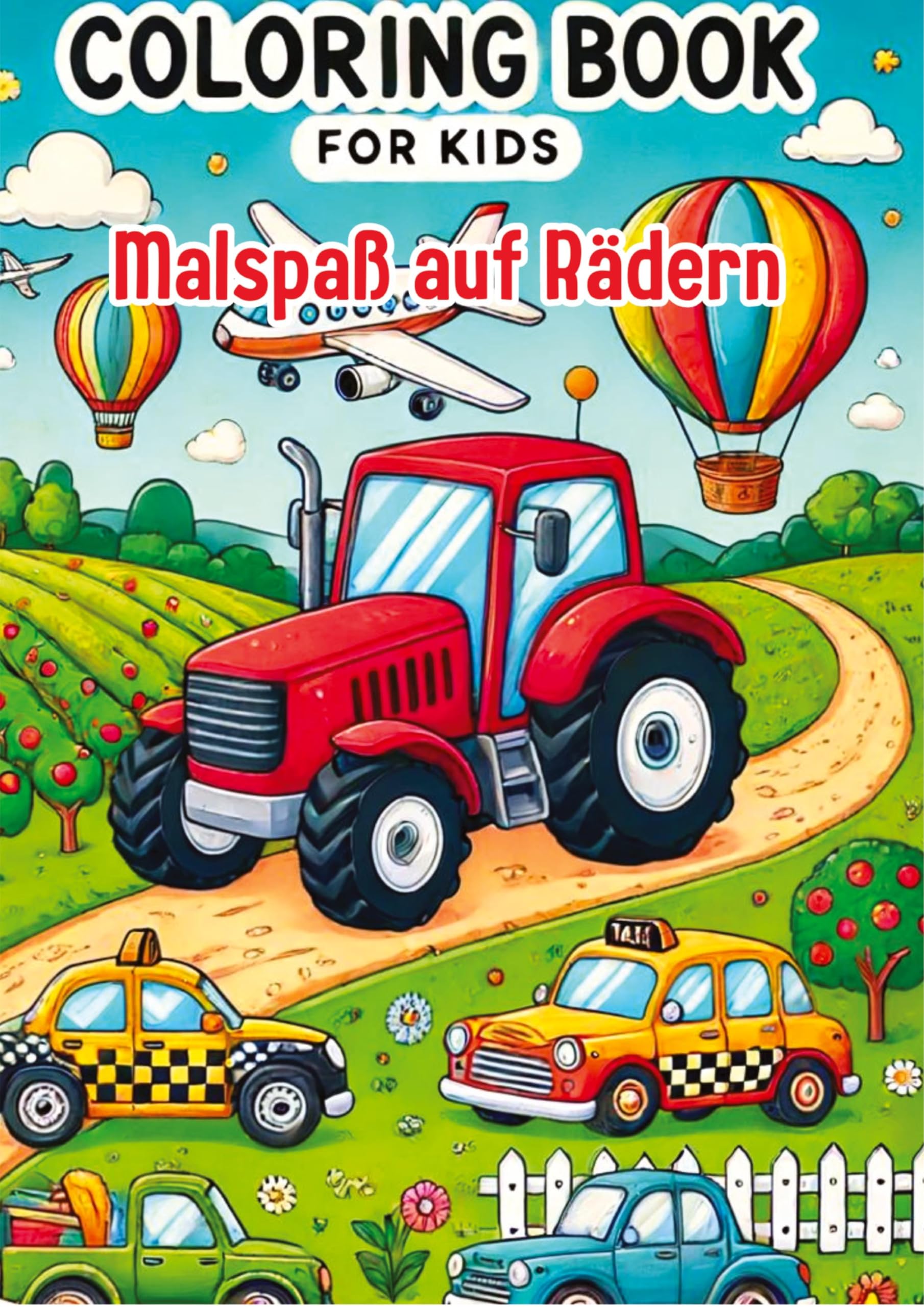 Bunte Fahrzeug-Malbuch für Kinder Non-fiction