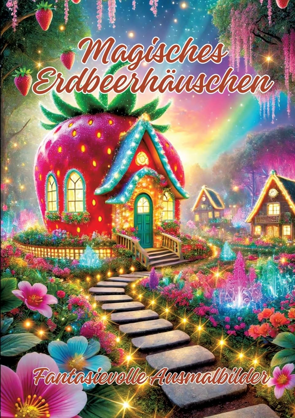 Magisches Erdbeerhäuschen: Fantasievolle Ausmalbilder Hobbies & Crafts