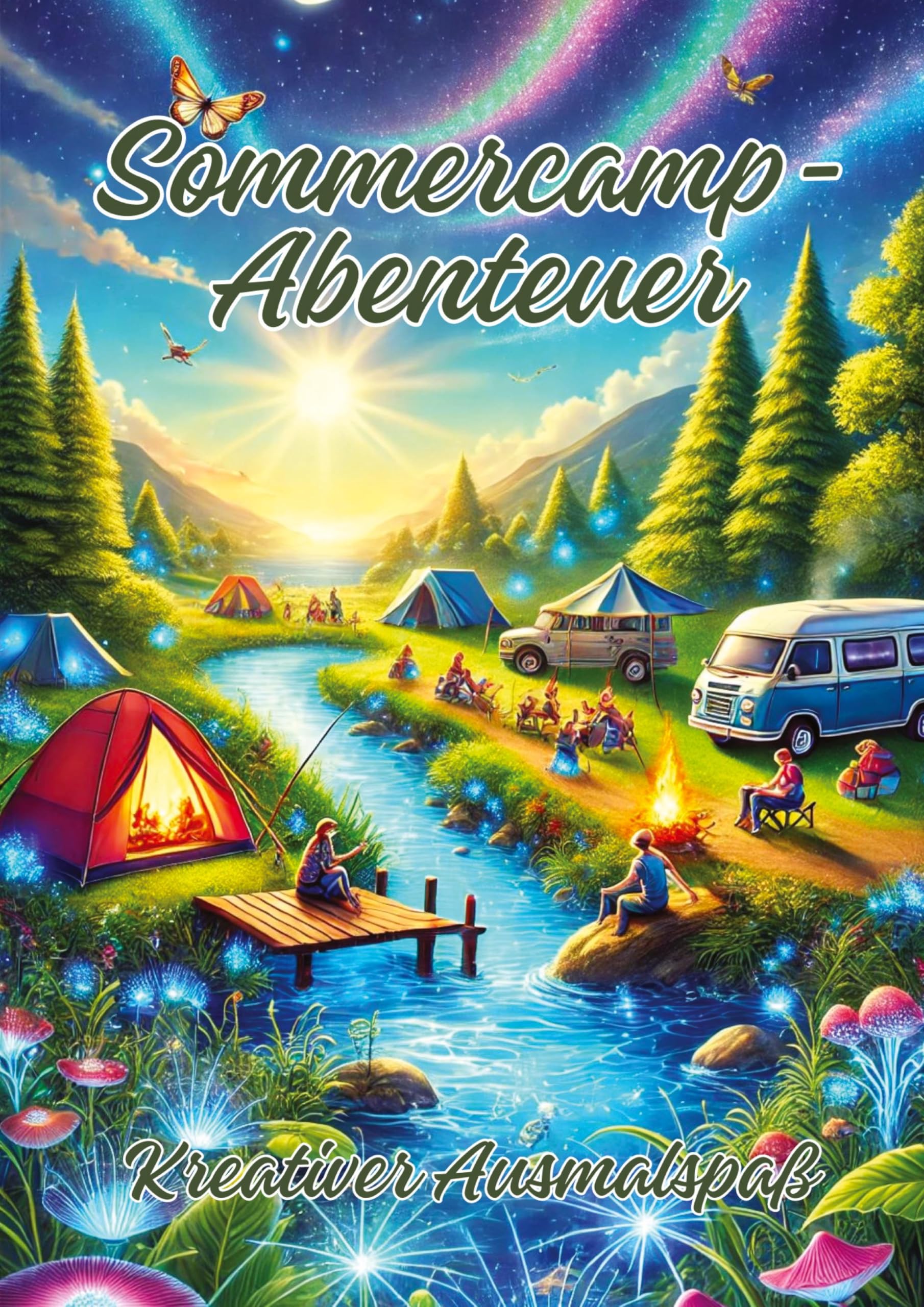 Sommercamp-Abenteuer: Kreativer Ausmalspaß Hobbies & Crafts