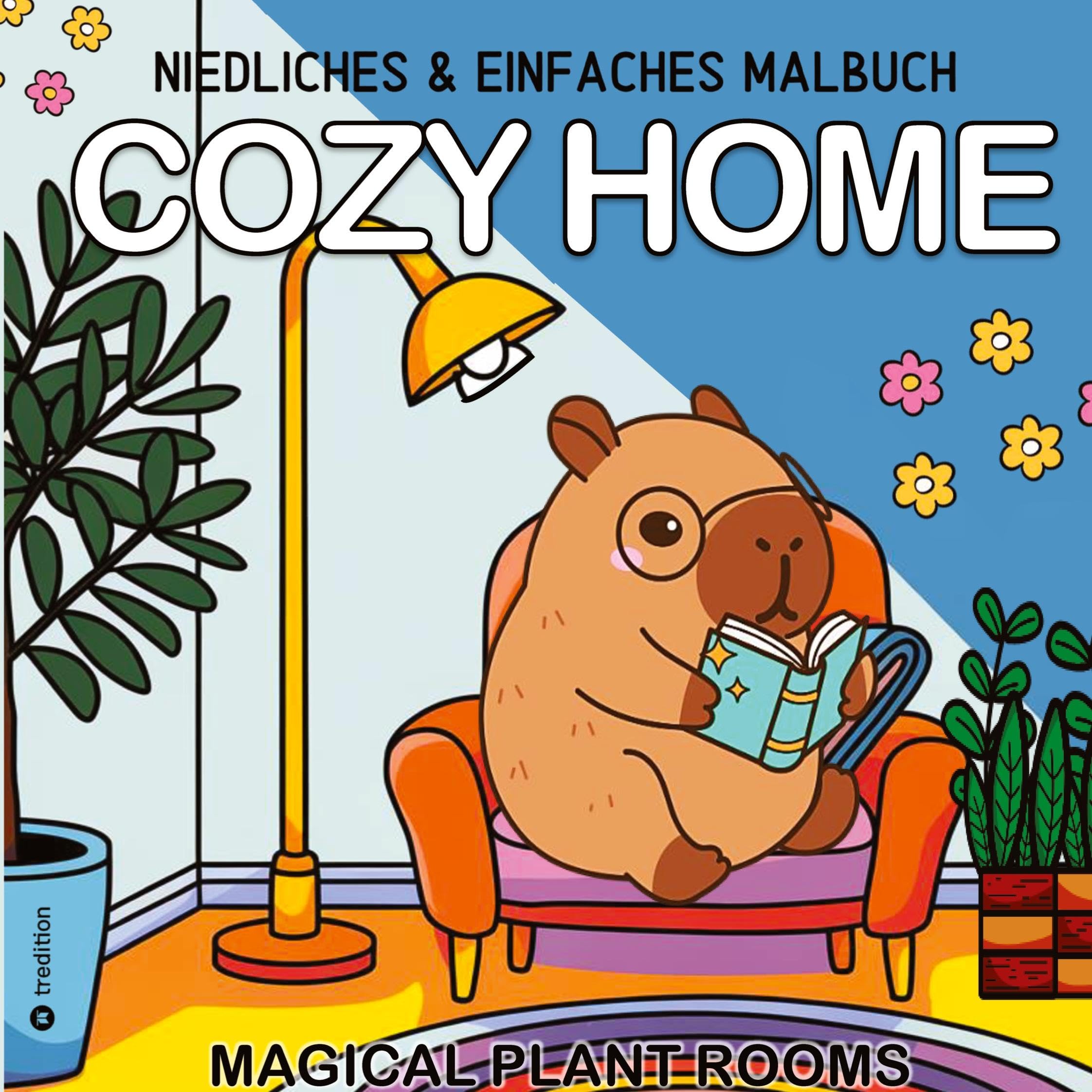 Cozy Malbuch: Cozy Home Einfaches Malbuch Cute & Comfy Haus und Garten Lifestyle