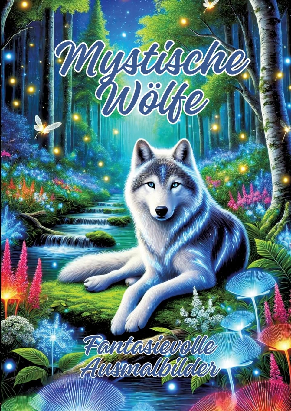Mystische Wölfe: Fantasievolle Ausmalbilder Hobbies & Crafts