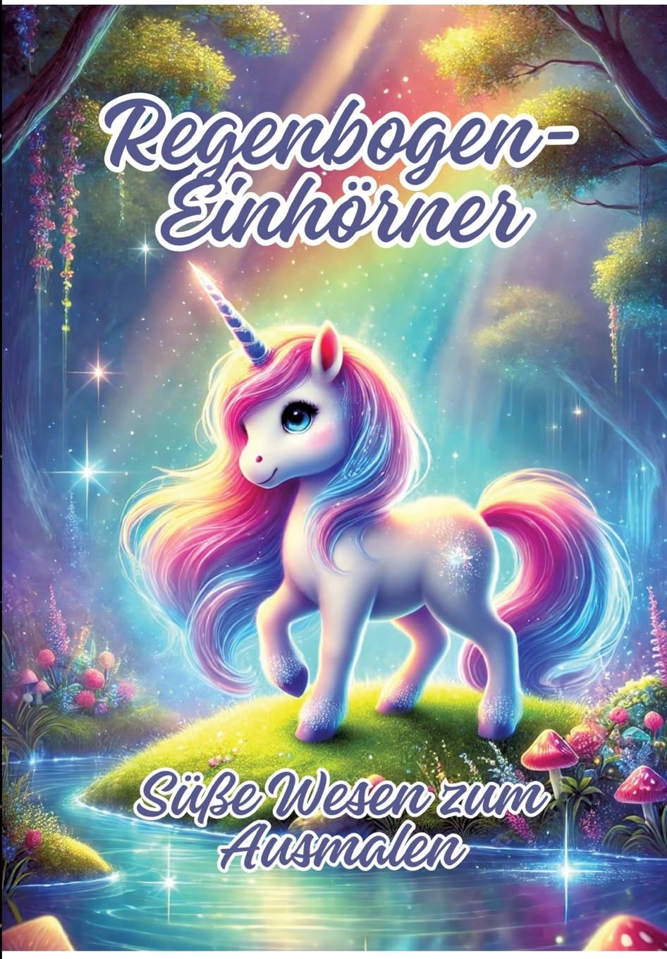Regenbogen-Einhörner: Süße Wesen zum Ausmalen Hobbies & Crafts
