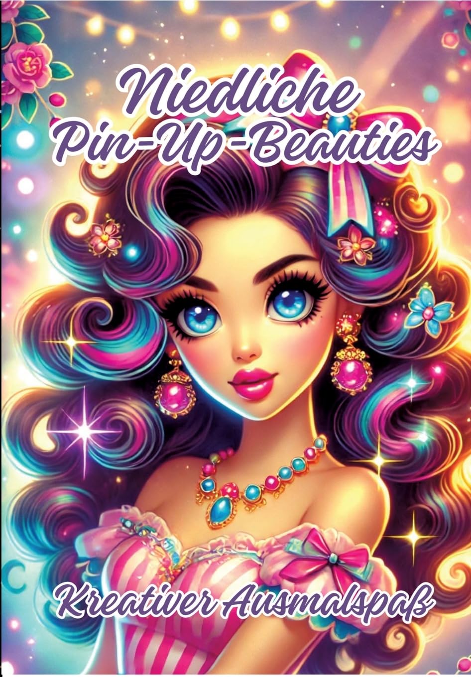 Niedliche Pin-Up-Beauties: Kreativer Ausmalspaß Hobbies & Crafts