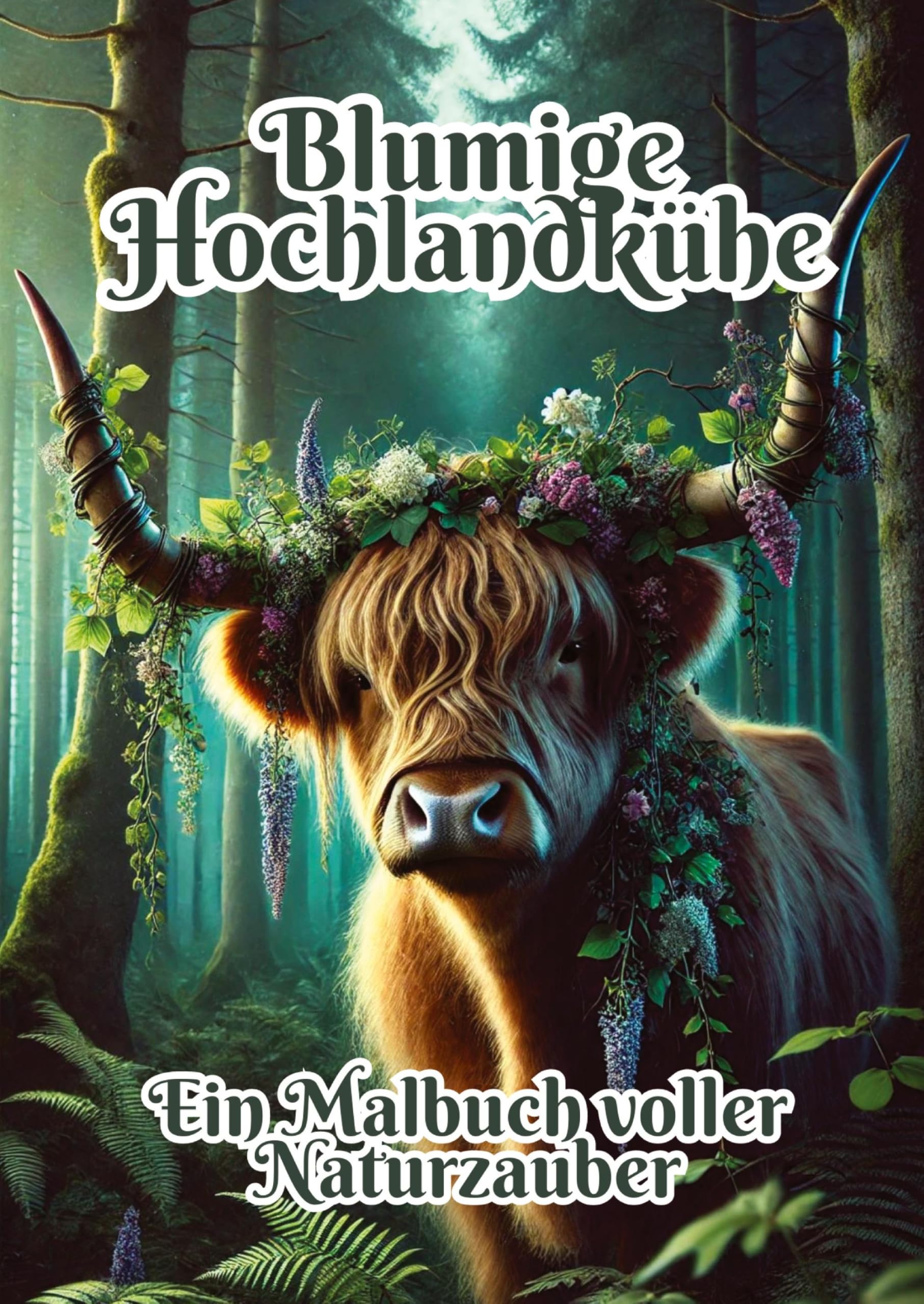 Blumige Hochlandkühe Hobbies & Crafts