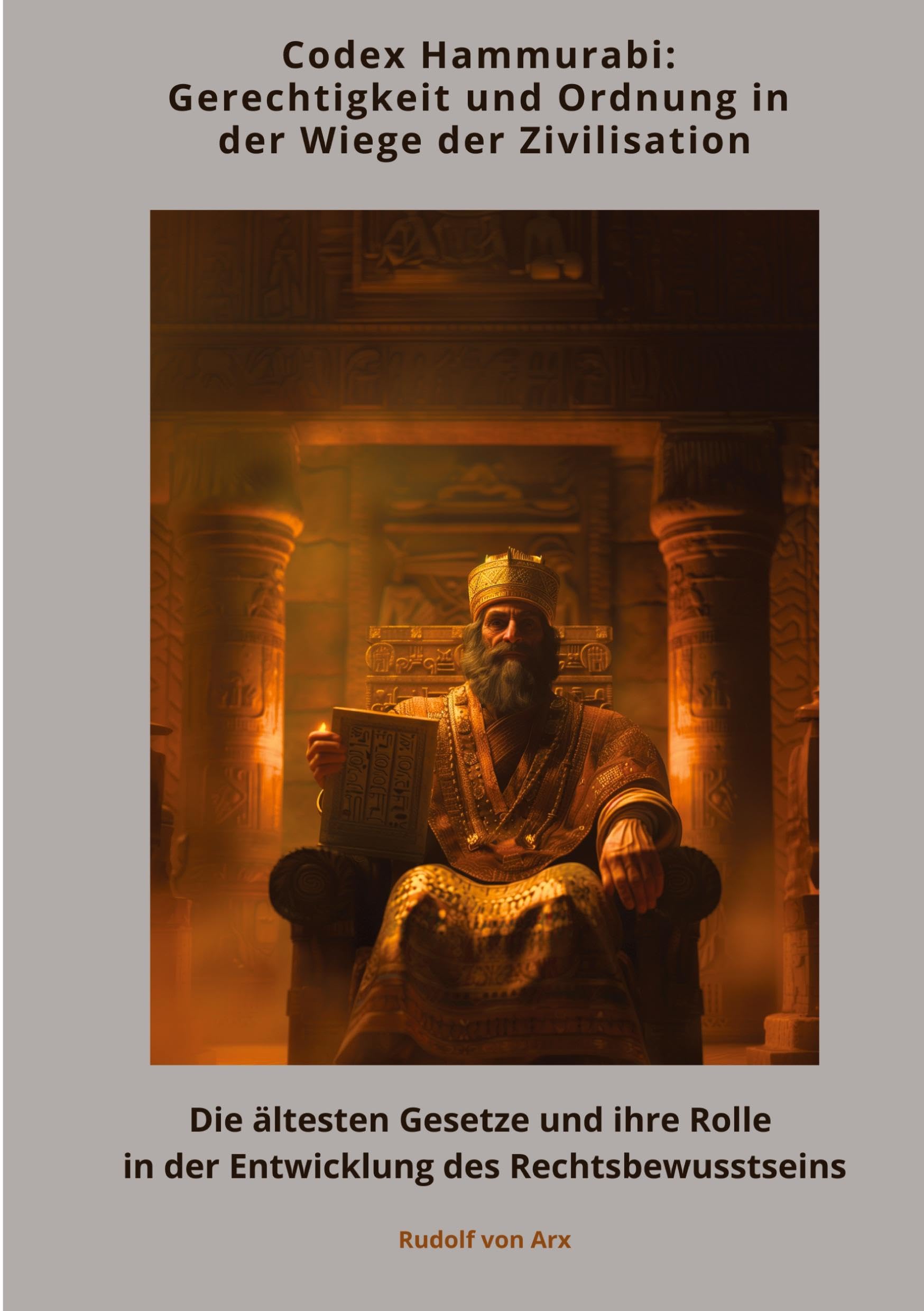 Codex Hammurabi: Gerechtigkeit und Ordnung in der Wiege der Zivilisation: Die ältesten Gesetze und ihre Rolle in der Entwicklung des Rechtsbewusstseins Law