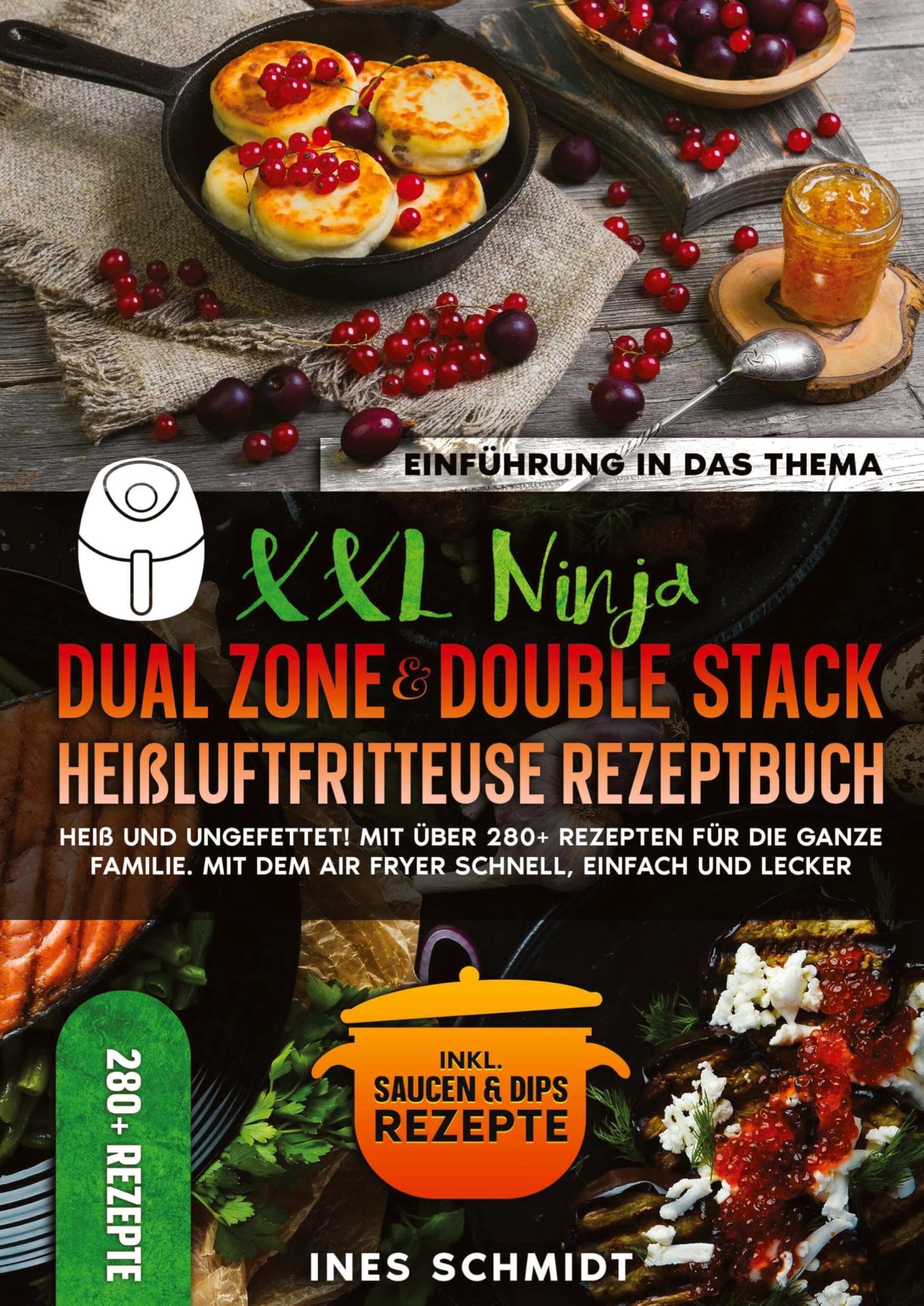 Product Image: XXL Ninja Dual Zone & Double Stack Heißluftfritteuse Rezeptbuch