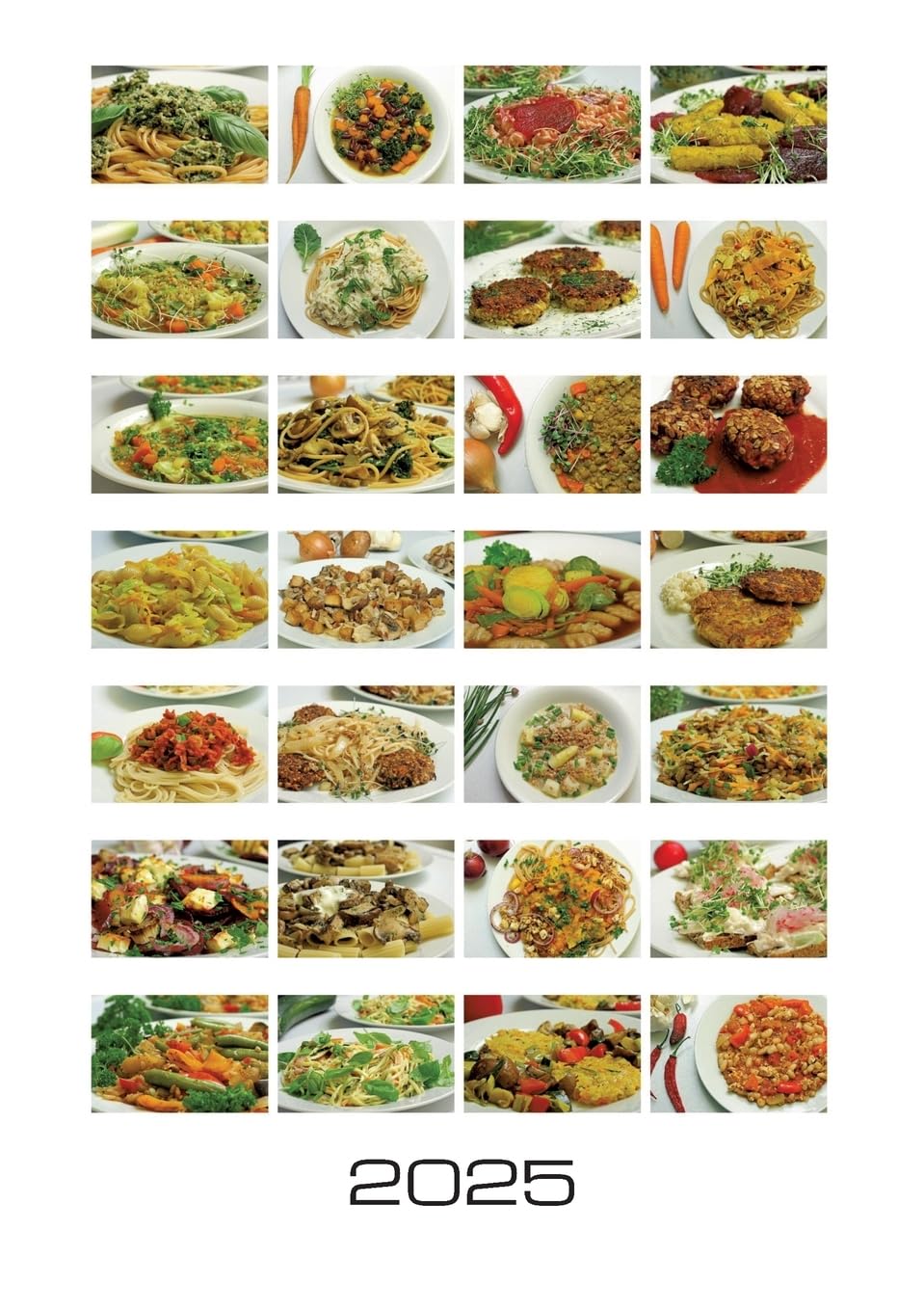 Glücklich mit Gemüse: Wochenkalender 2025 Cooking & Enjoying