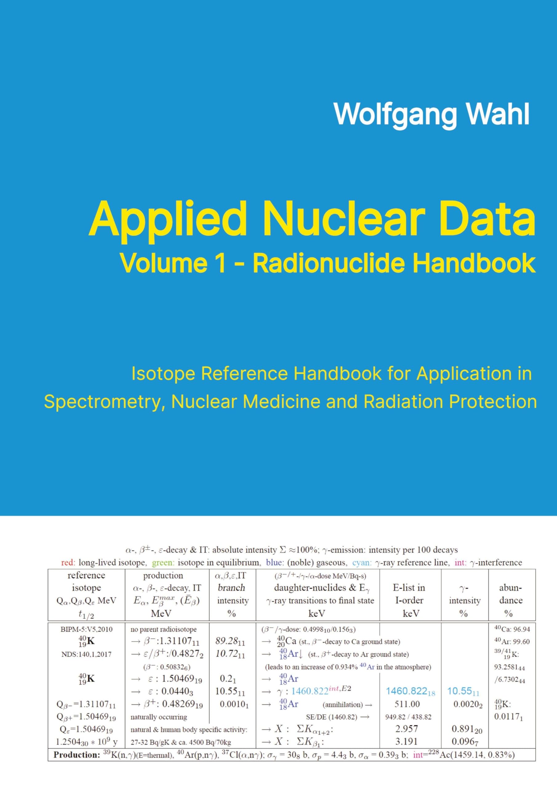 Applied Nuclear Data, Volume 1 - Radionuclide Handbook, Edition 10 Medicine
