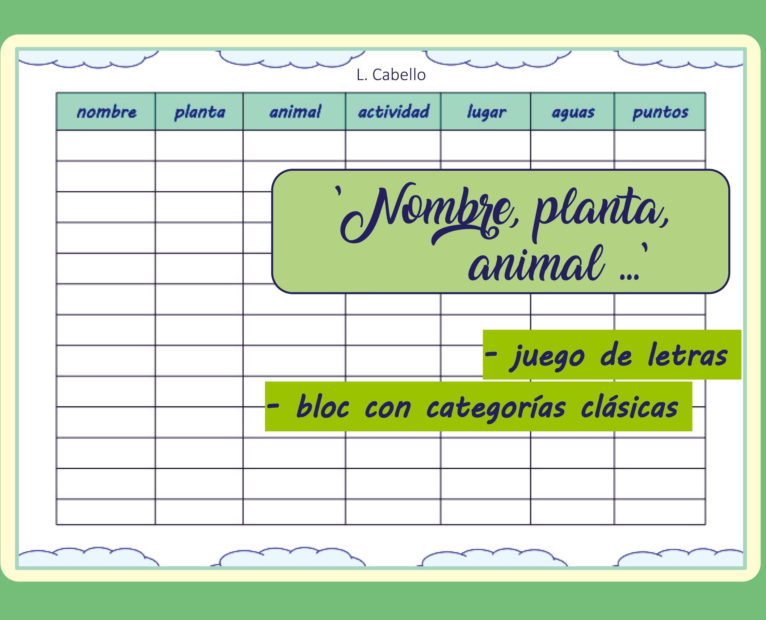 Nombre, planta, animal - juego de letras Tiptoi & Games