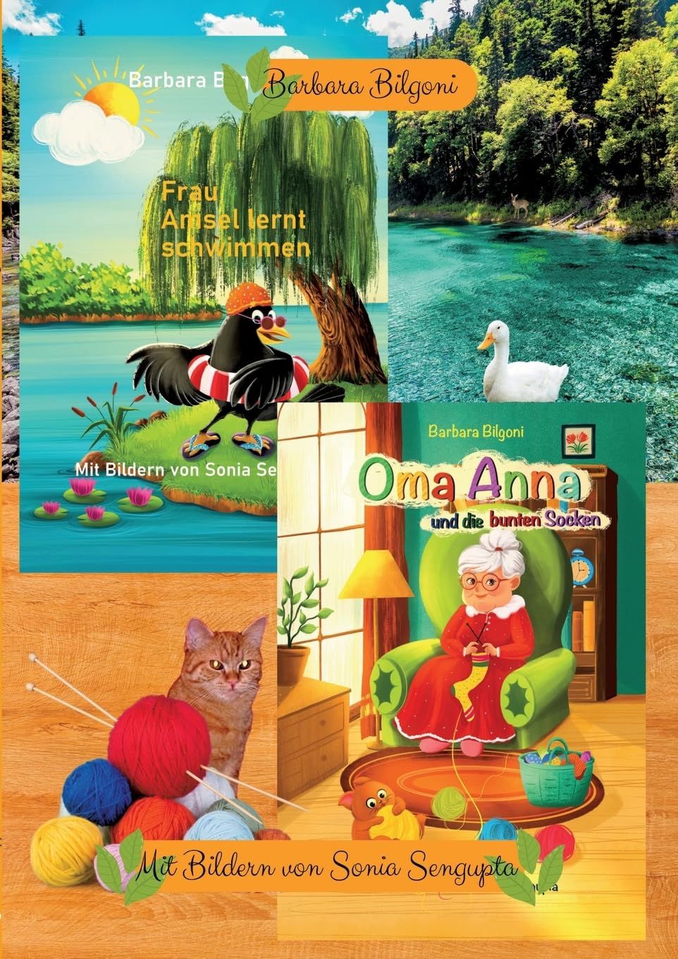 Doppelband: Frau Amsel lernt schwimmen + Oma Anna und die bunten Socken Non-fiction