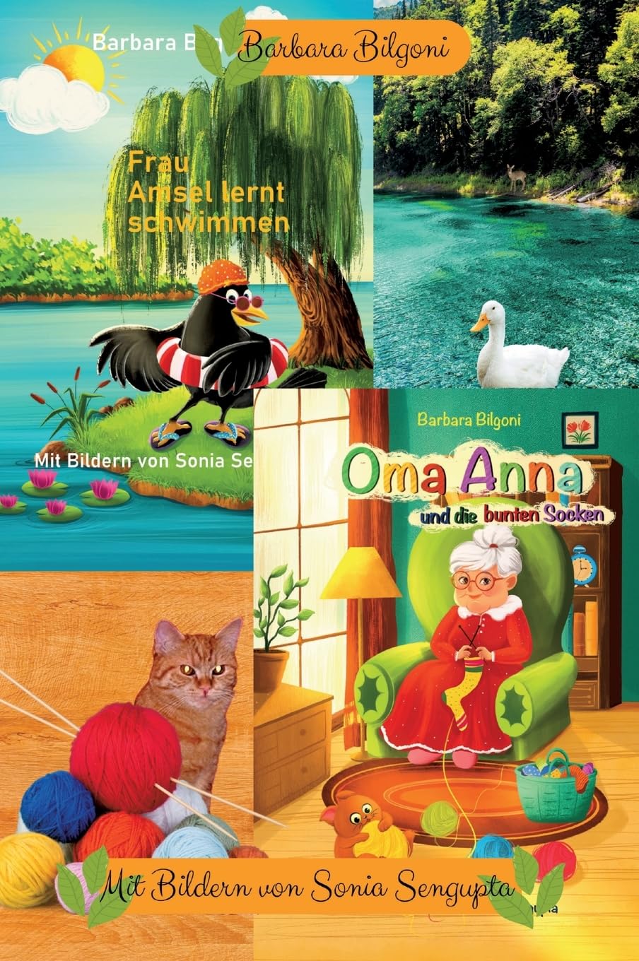 Doppelband: Frau Amsel lernt schwimmen + Oma Anna und die bunten Socken Non-fiction
