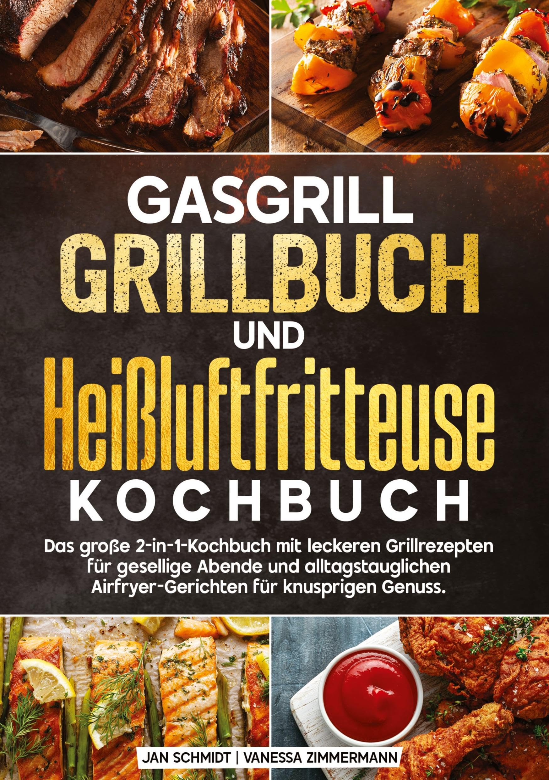 Gasgrill Grillbuch und Heißluftfritteuse Kochbuch Leisure, Home & Garden