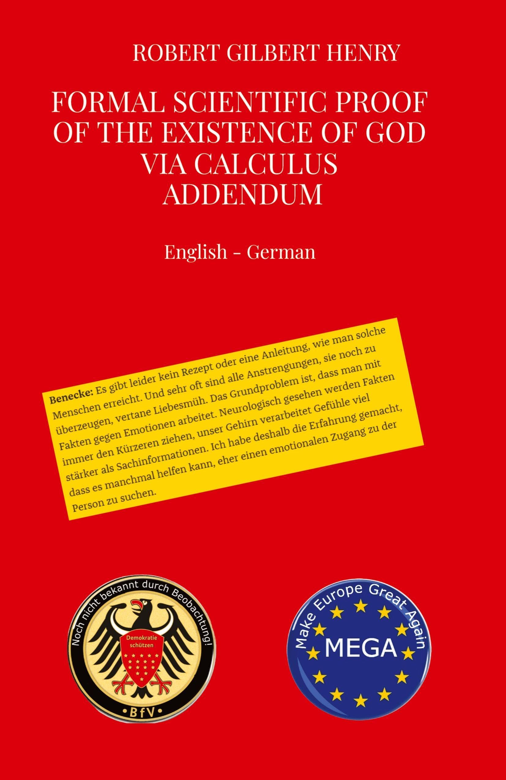 Formal Scientific Proof of the Existence of God via Calculus - Addendum Philosophy