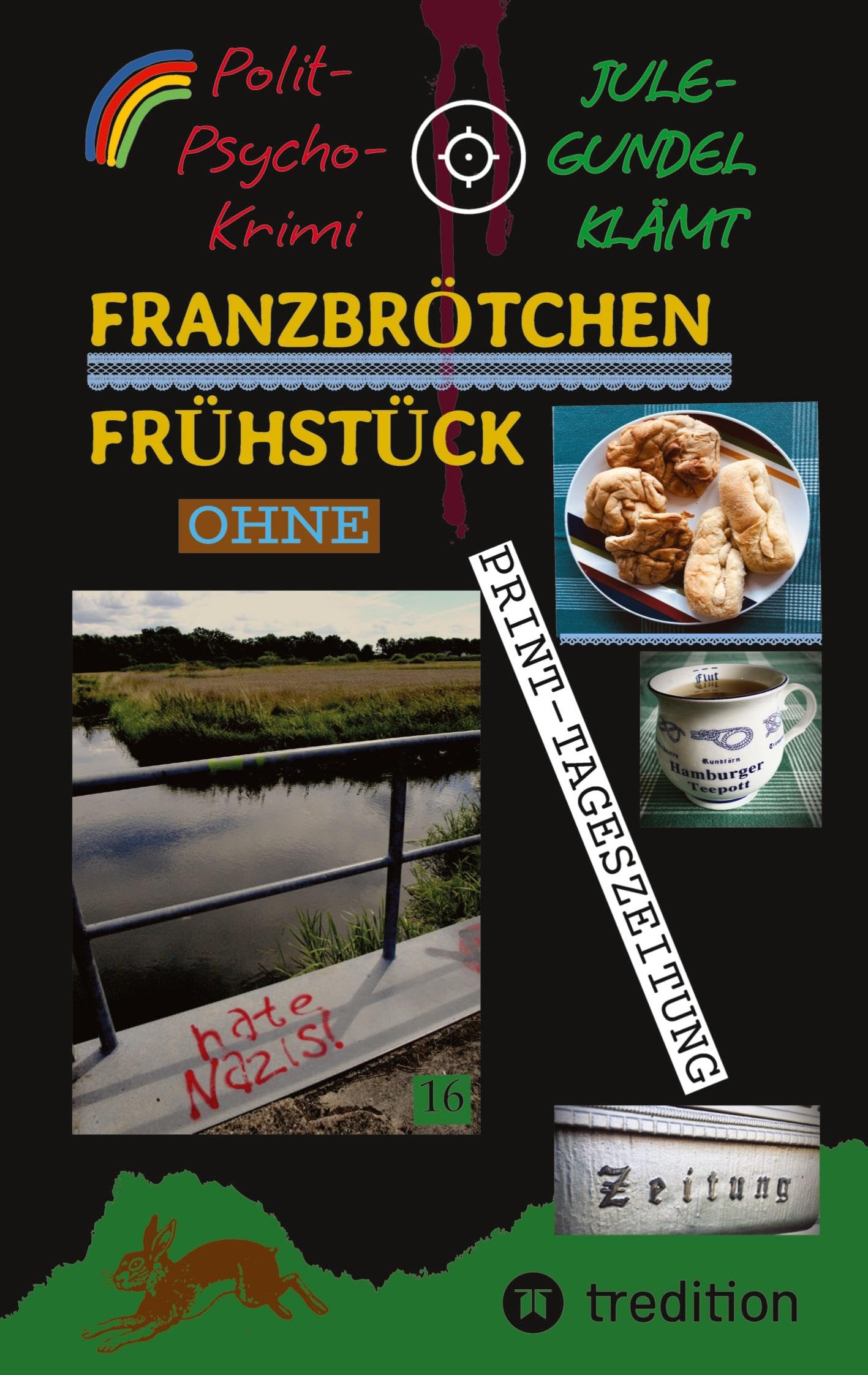 Franzbrötchen Frühstück ohne PRINT-Tageszeitung Humour & Satire