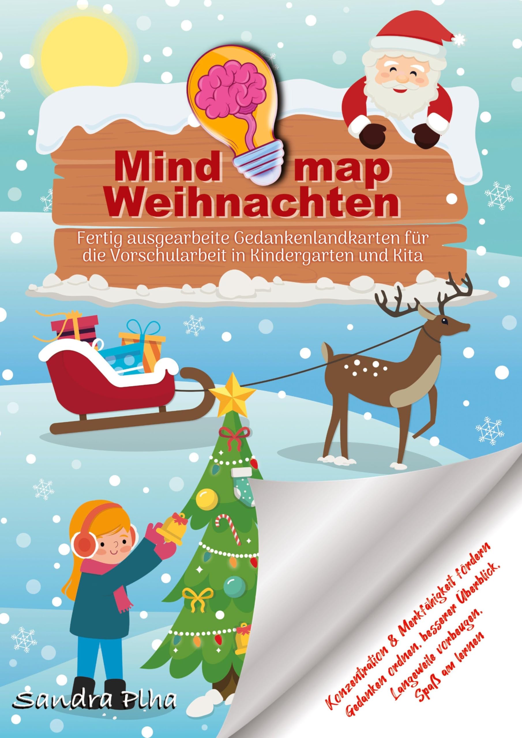 KitaFix-Mindmap Weihnachten  (Fertig ausgearbeitete Gedankenlandkarten für die Vorschularbeit in Kindergarten und Kita) Law
