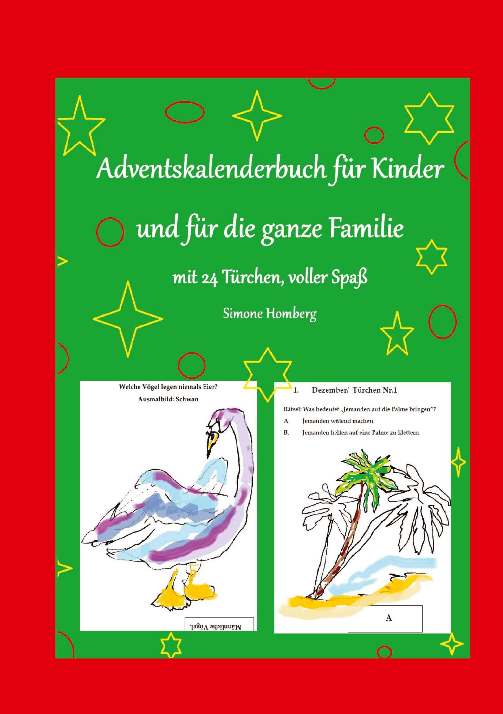 Adventskalenderbuch für Kinder und für die ganze Familie, Weihnachten, Weihnachtsgeschenk, Geschenkbuch Humour & Satire