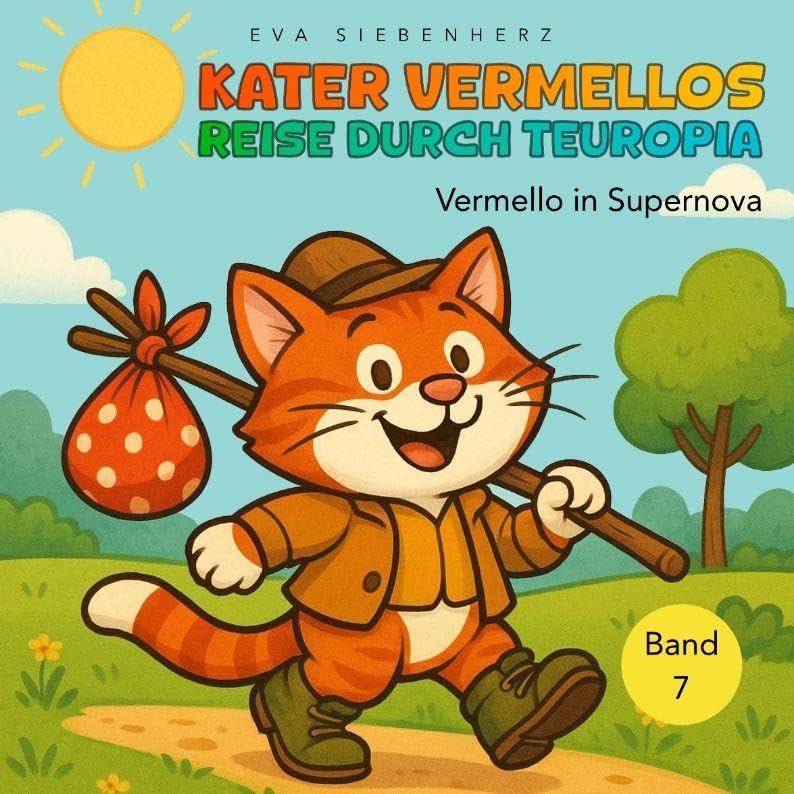 Vermello in Supernova, humorvolle und kindgerechte Katzengeschichten als Bilder- und Vorlesebuch in 12 Kapiteln als Einzelbände Tiptoi & Games