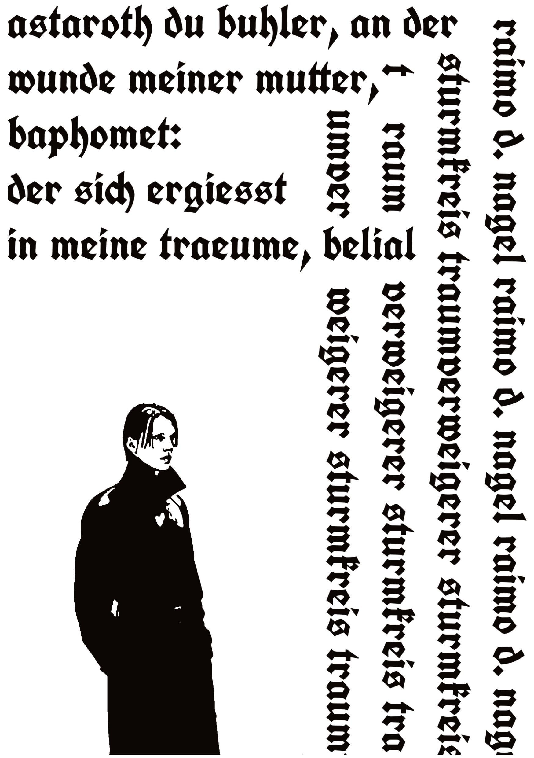 astaroth du buhler, an der wunde meiner mutter, baphomet: der sich ergiesst, in meine traeume, belial Contemporary literature
