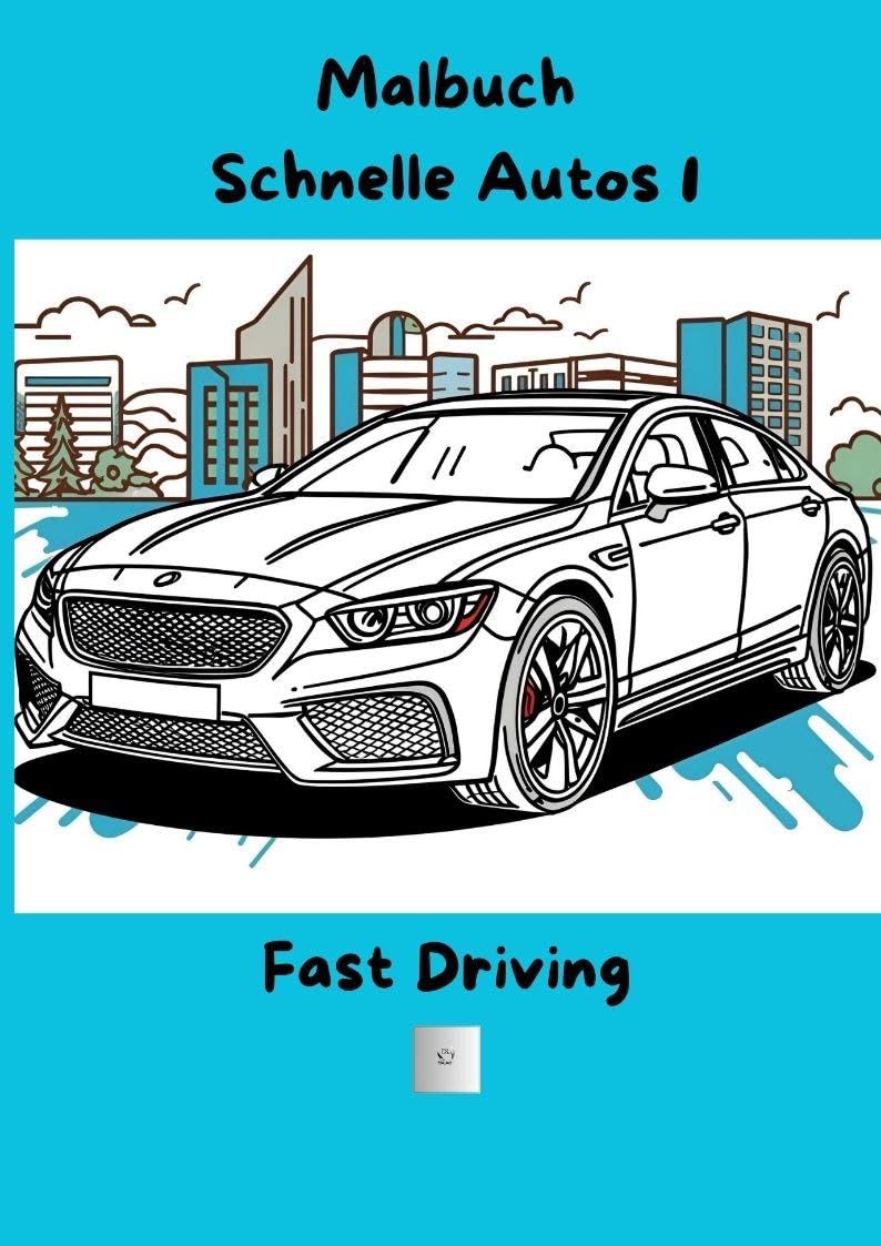Malbuch schnelle Autos für Autoliebhaber und Bilder Ausmalen Freunde: Fast driving Tiptoi & Games