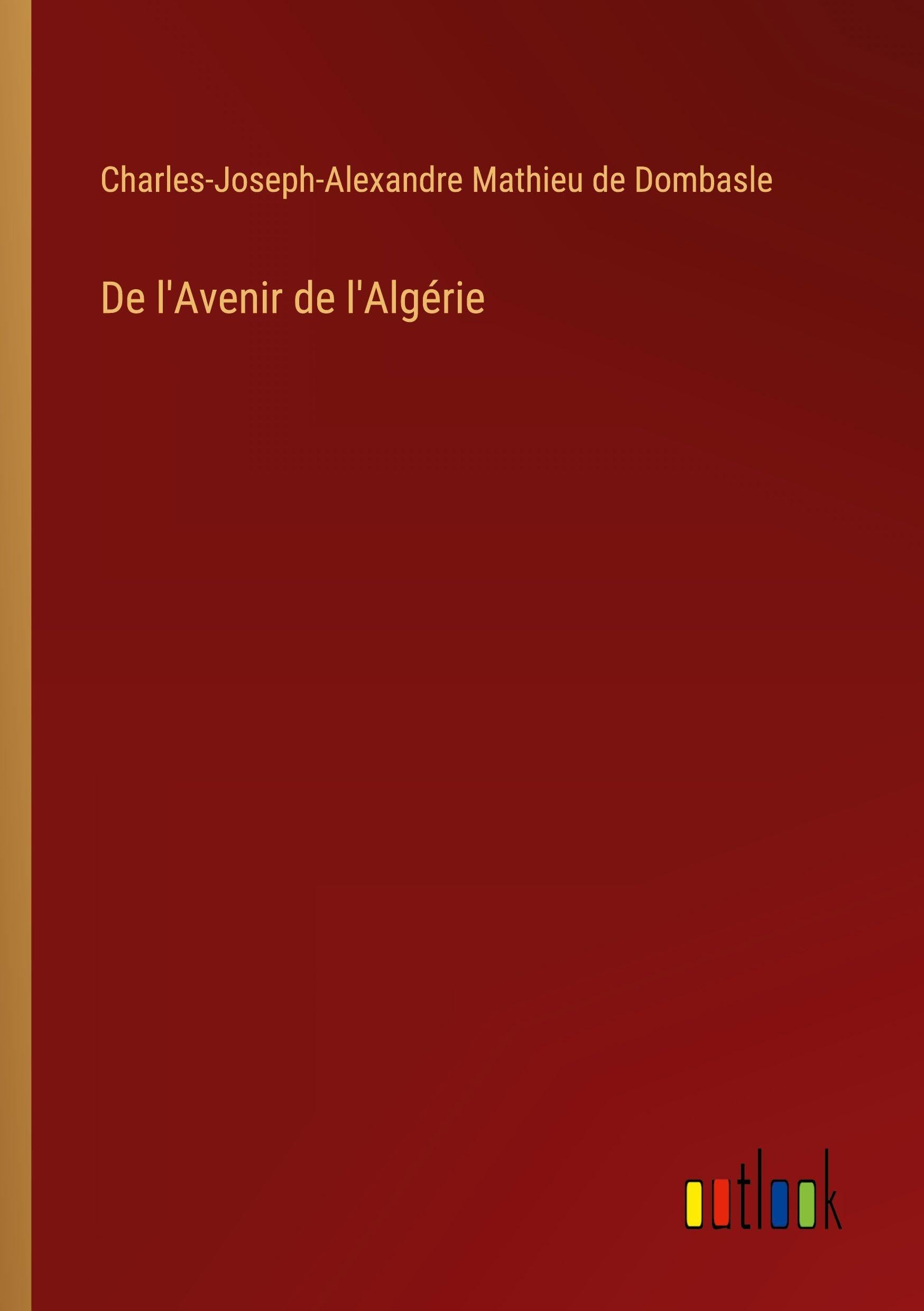 De l'Avenir de l'Algérie Classics