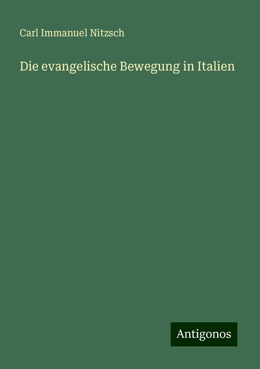 Die evangelische Bewegung in Italien Books