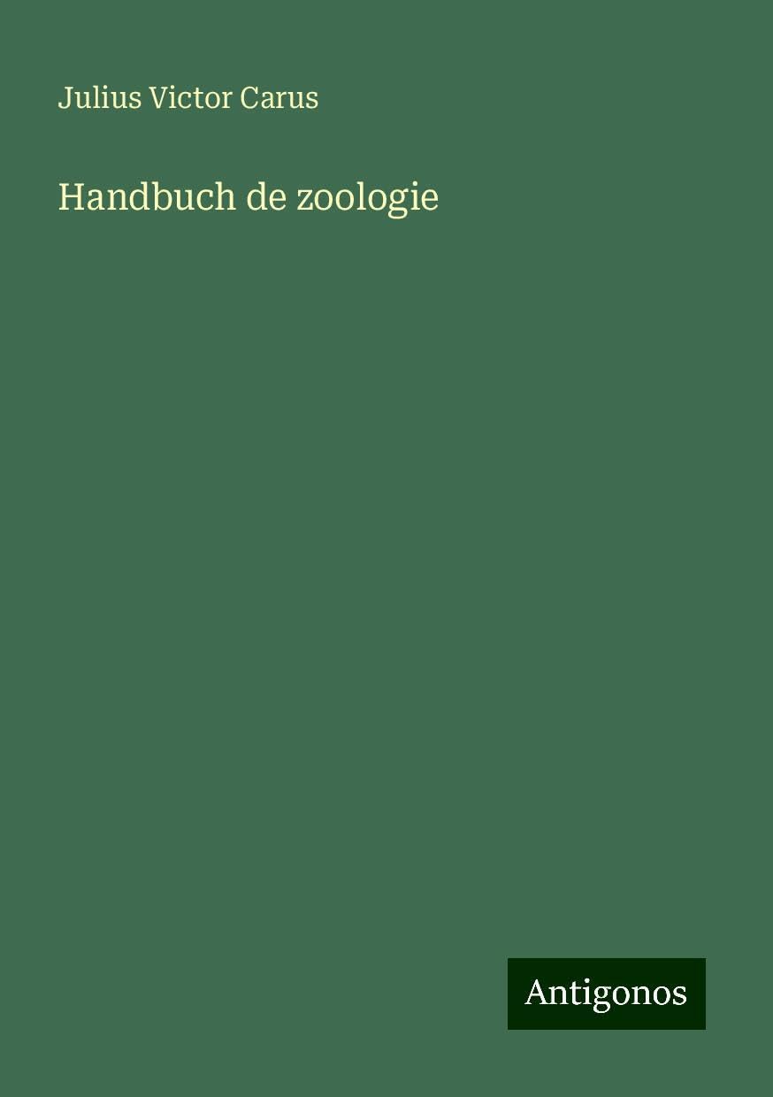 Handbuch de zoologie Classics