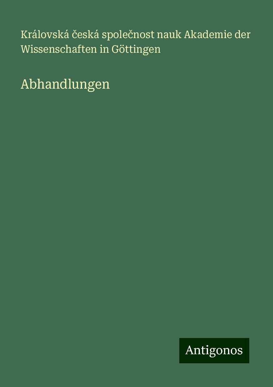 Abhandlungen Books