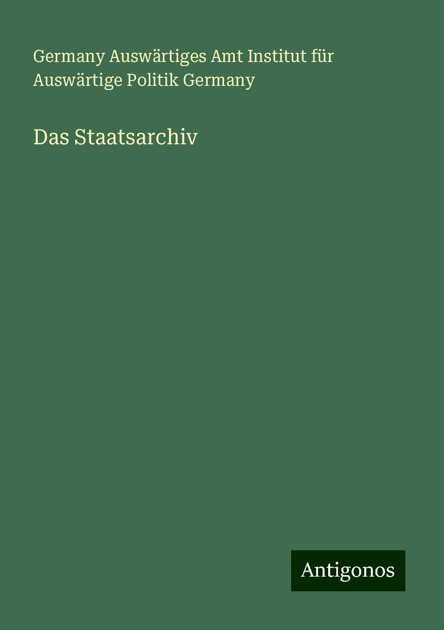 Das Staatsarchiv Books