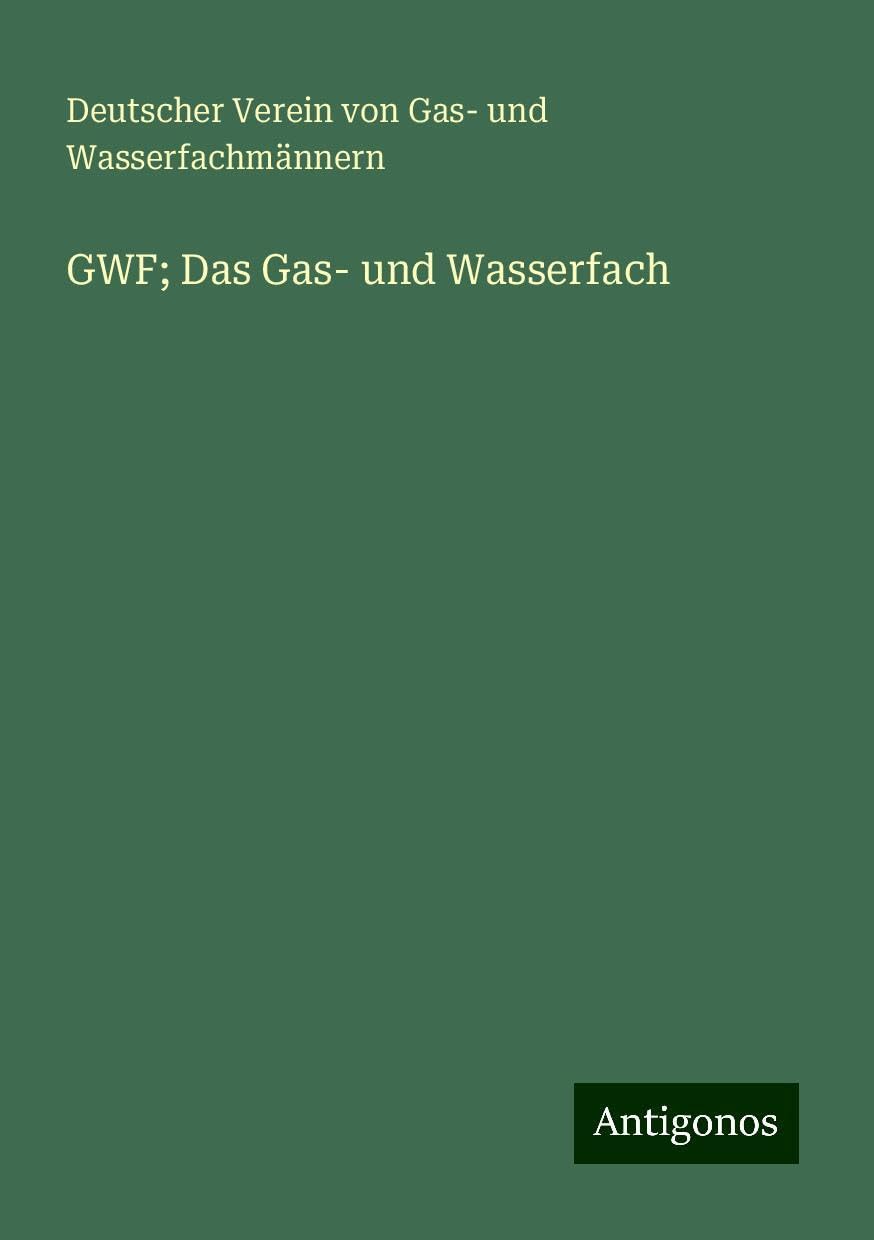 GWF; Das Gas- und Wasserfach Books