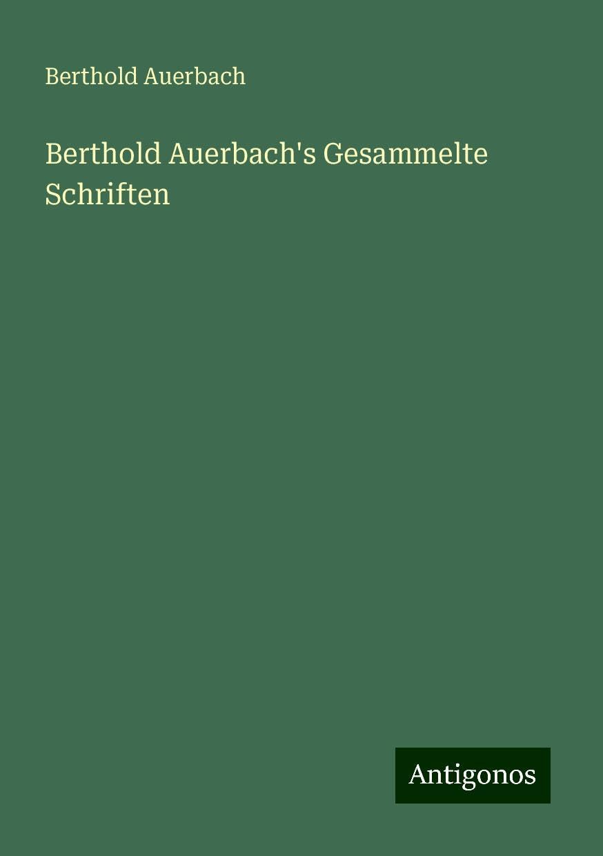Product Image: Berthold Auerbach's Gesammelte Schriften