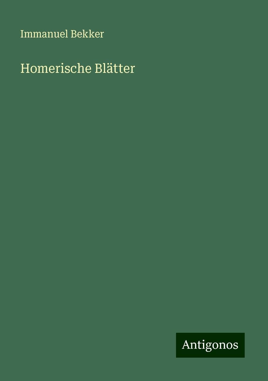 Product Image: Homerische Blätter