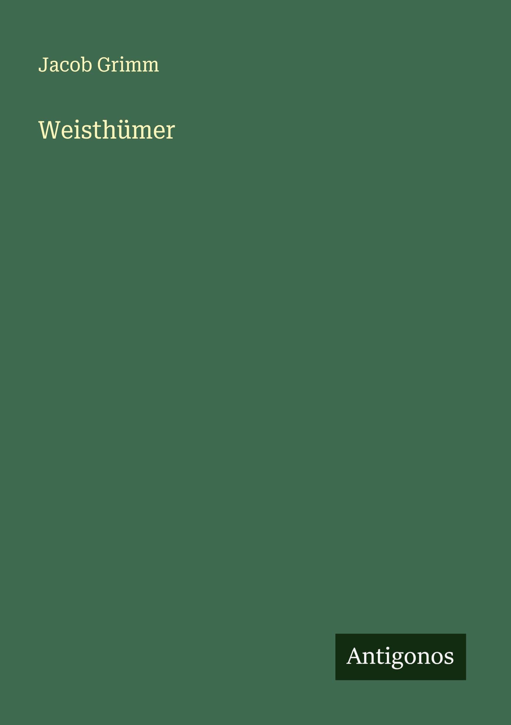 Weisthümer Classics