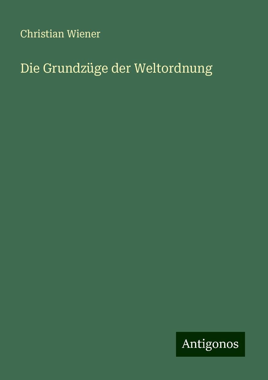 Die Grundzüge der Weltordnung Books