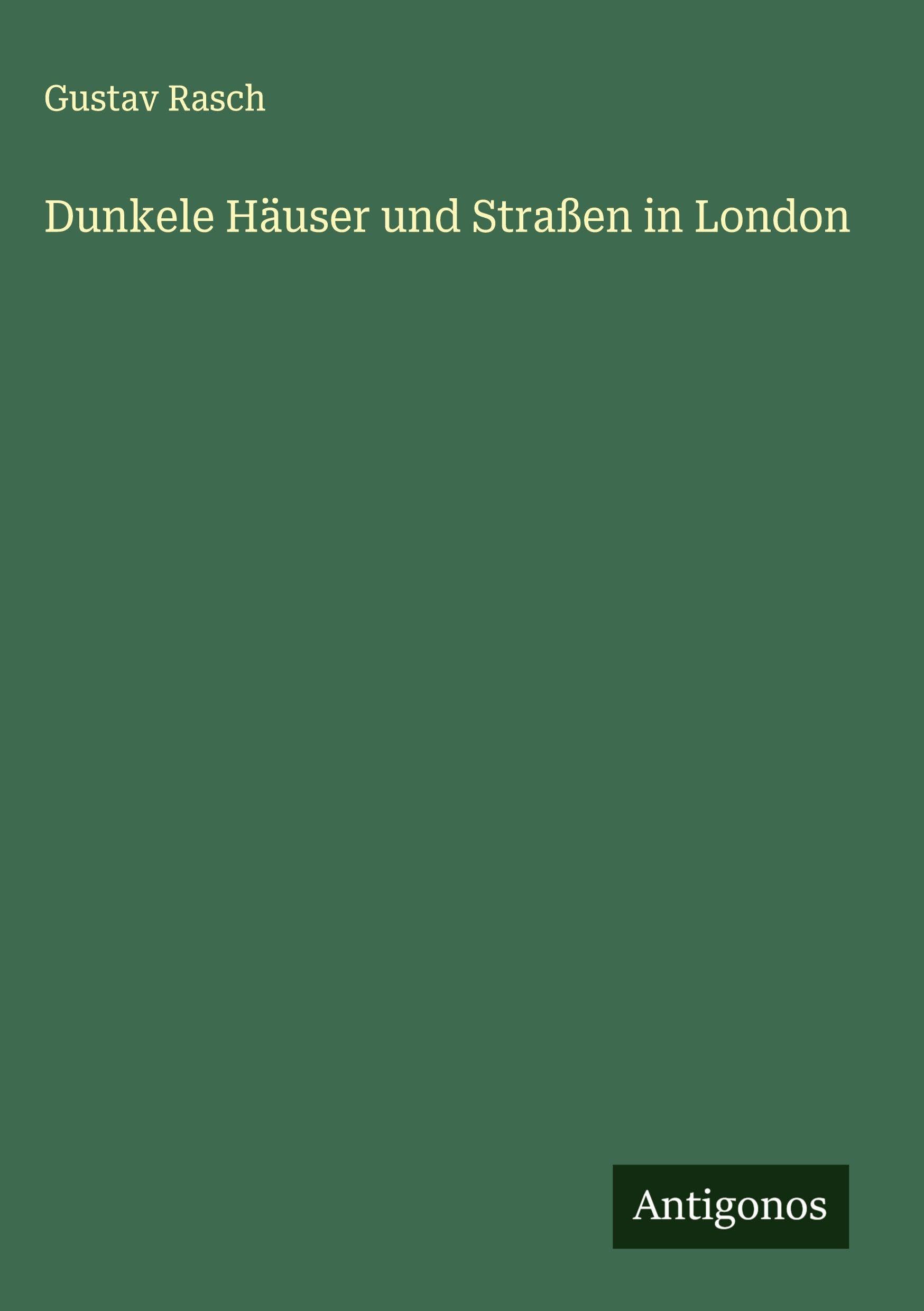 Dunkele Häuser und Straßen in London Contemporary literature