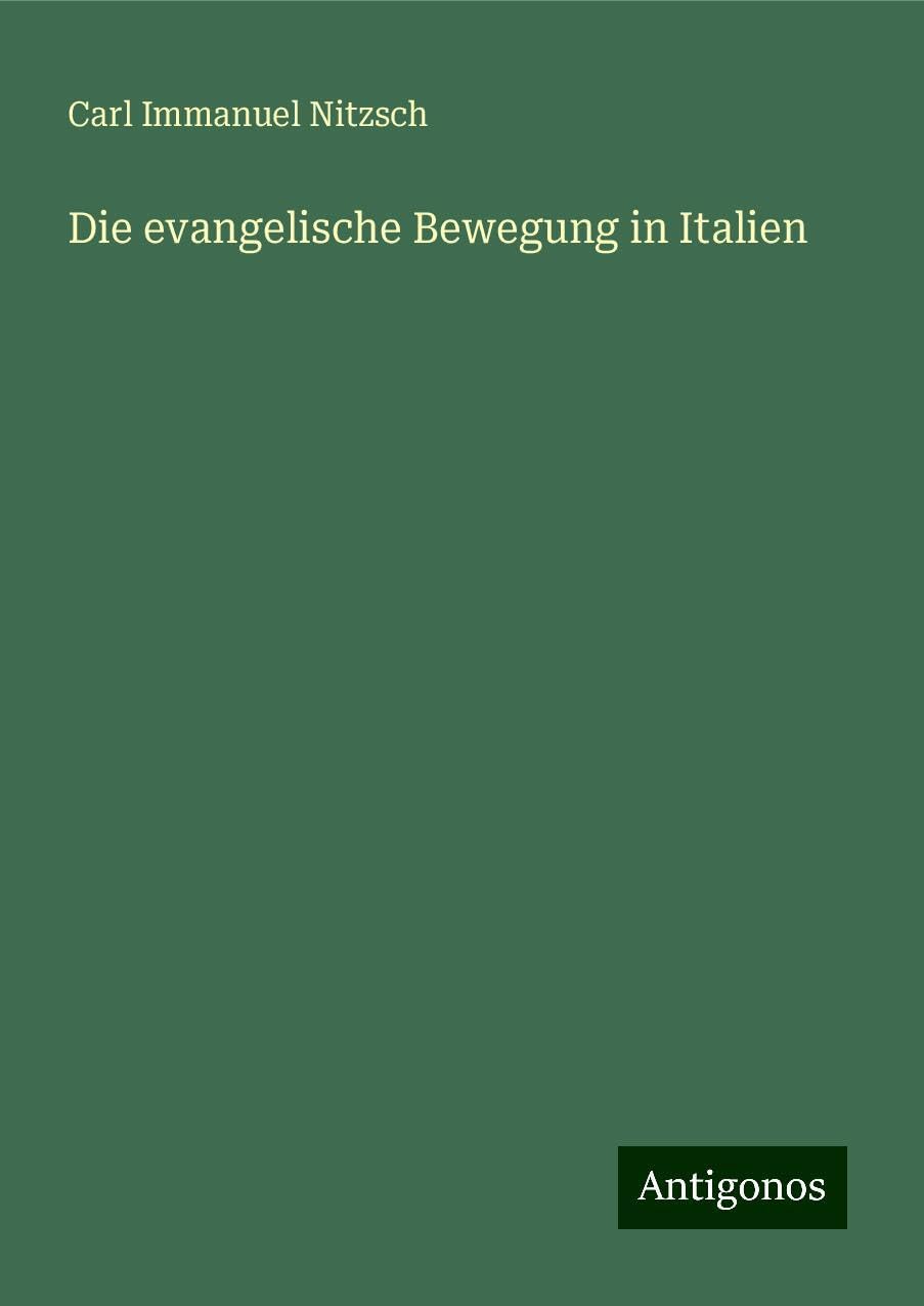 Die evangelische Bewegung in Italien Books