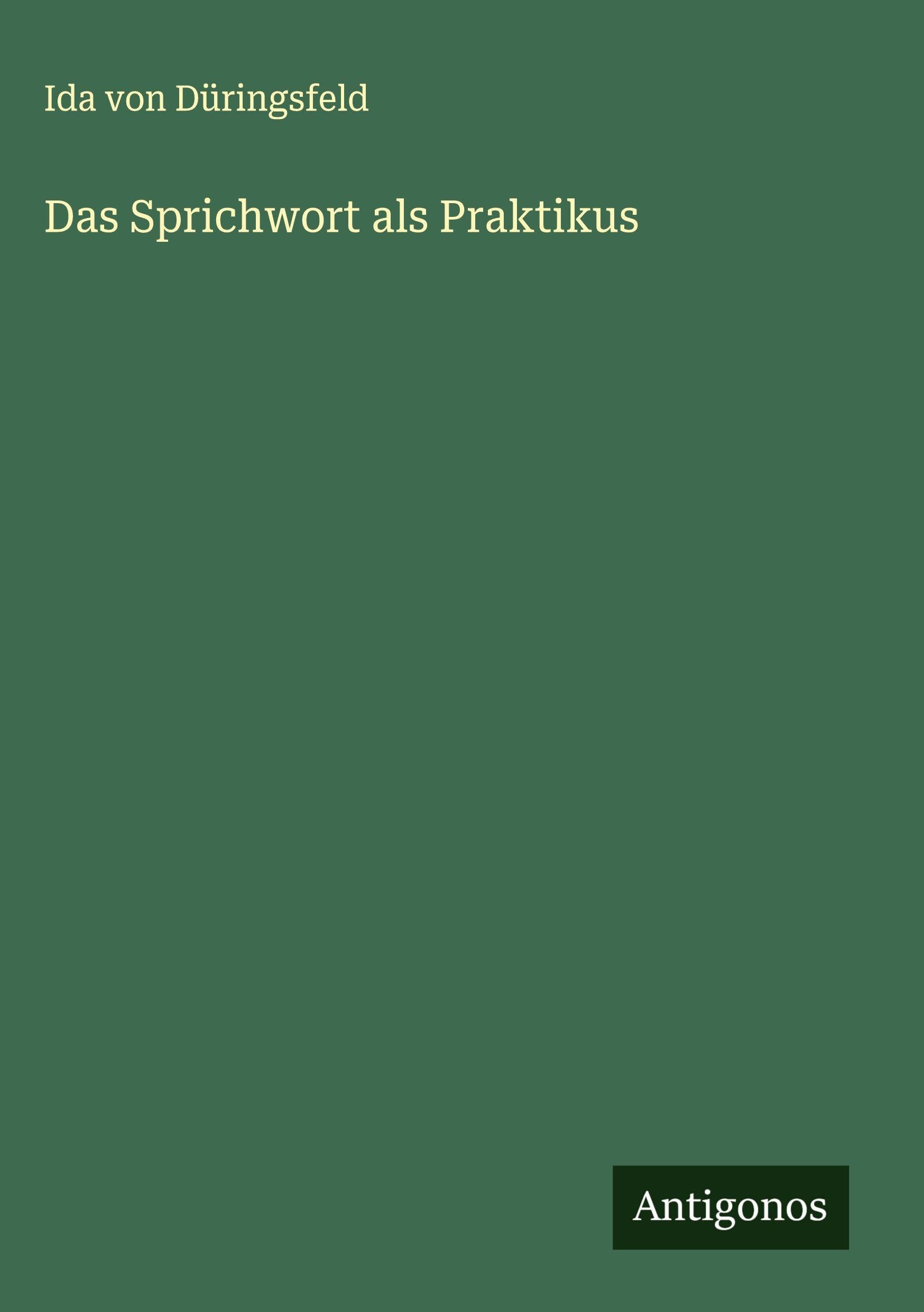 Das Sprichwort als Praktikus Contemporary literature