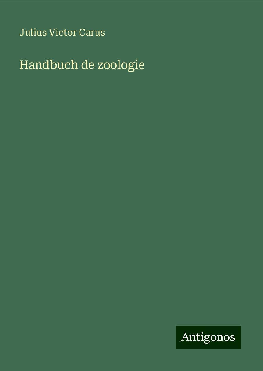 Handbuch de zoologie Books