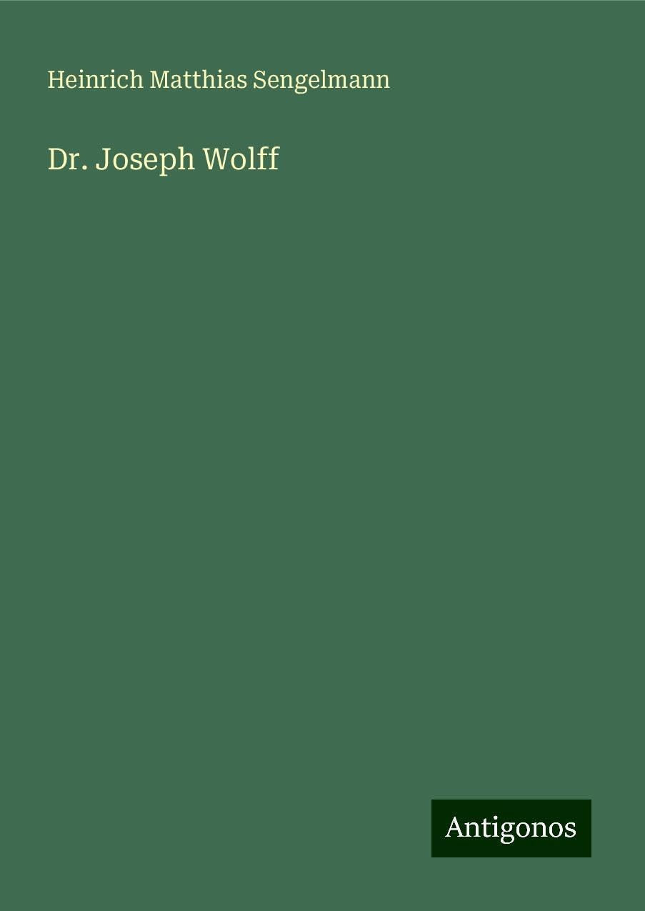 Product Image: Dr. Joseph Wolff