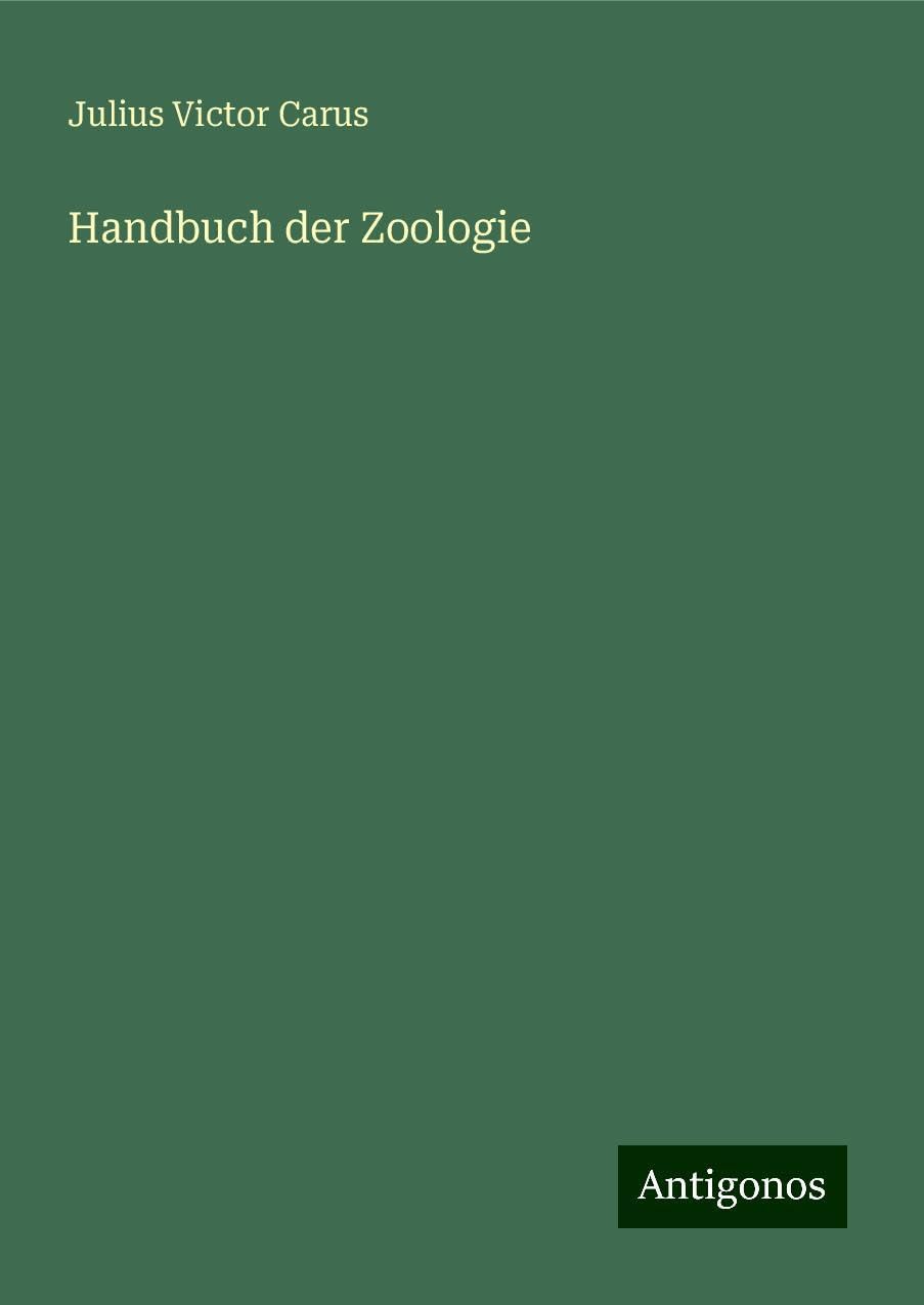 Handbuch der Zoologie Classics