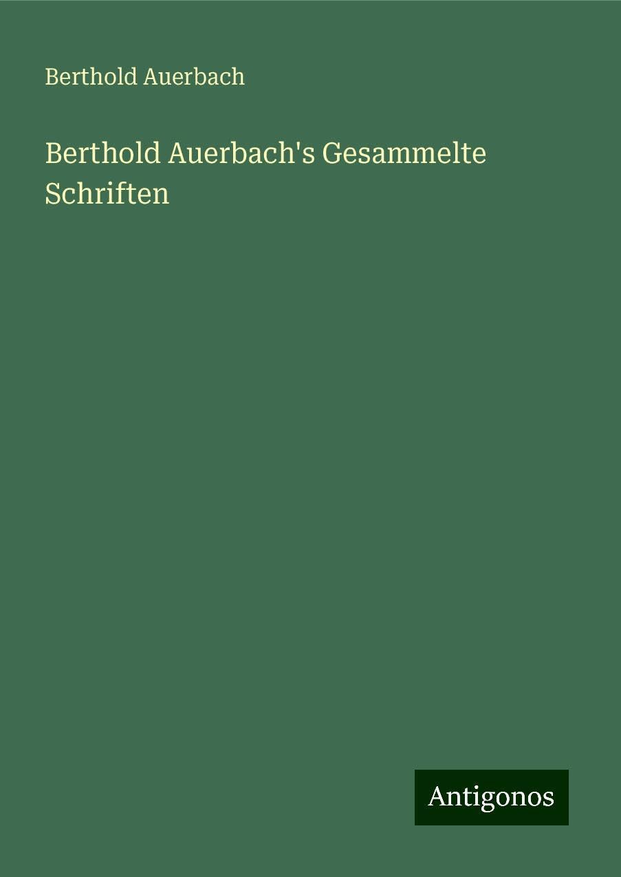 Product Image: Berthold Auerbach's Gesammelte Schriften