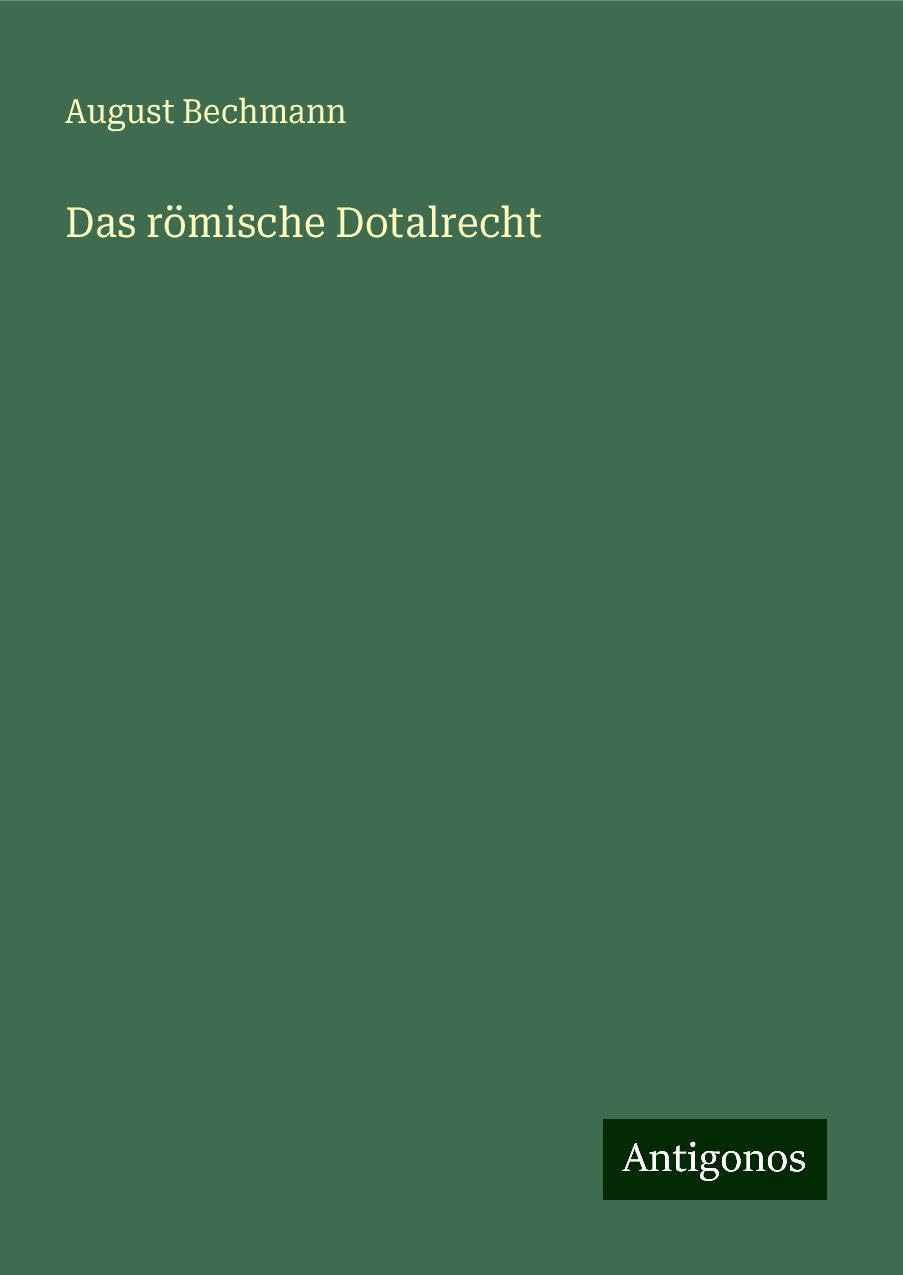 Product Image: Das römische Dotalrecht