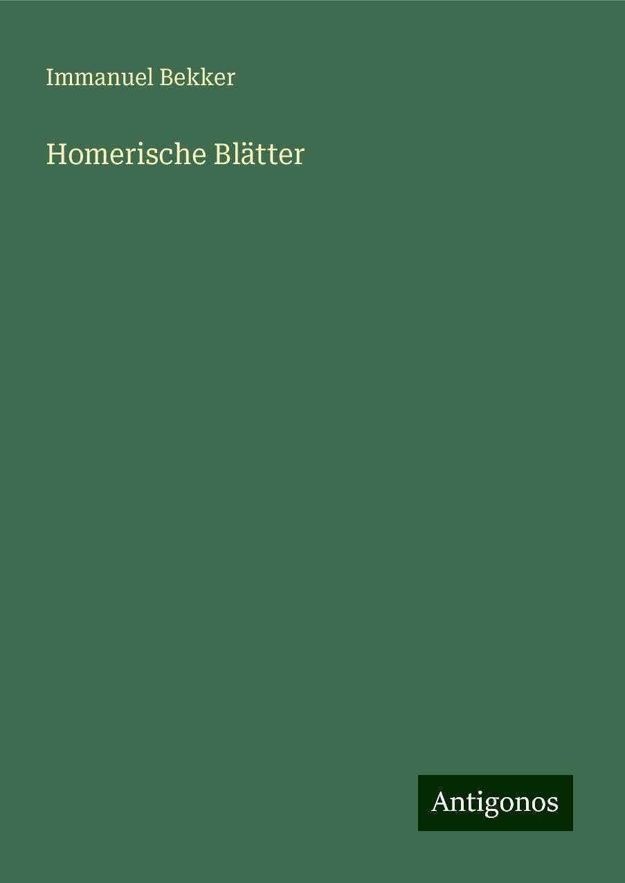 Product Image: Homerische Blätter