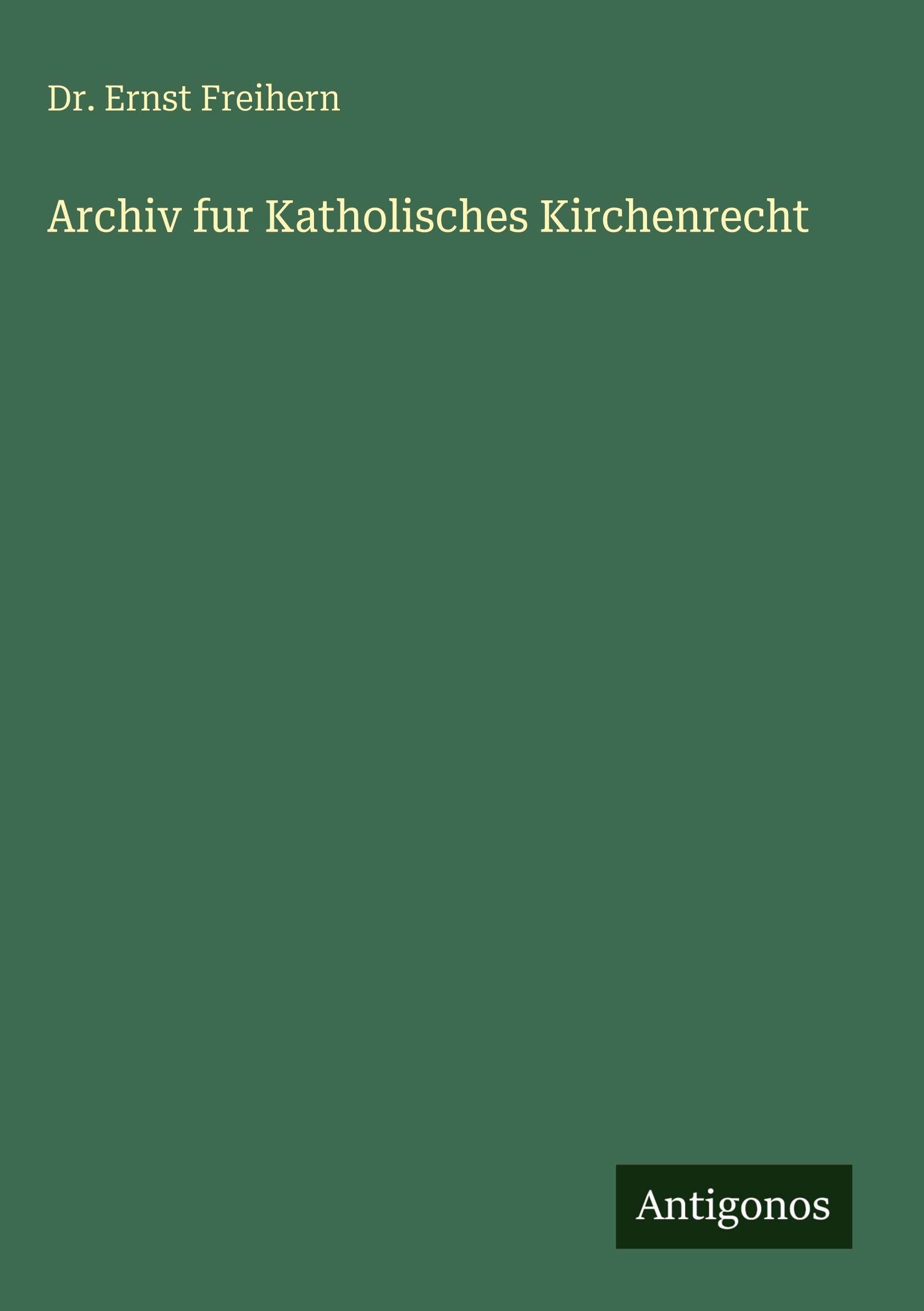 Product Image: Archiv fur Katholisches Kirchenrecht