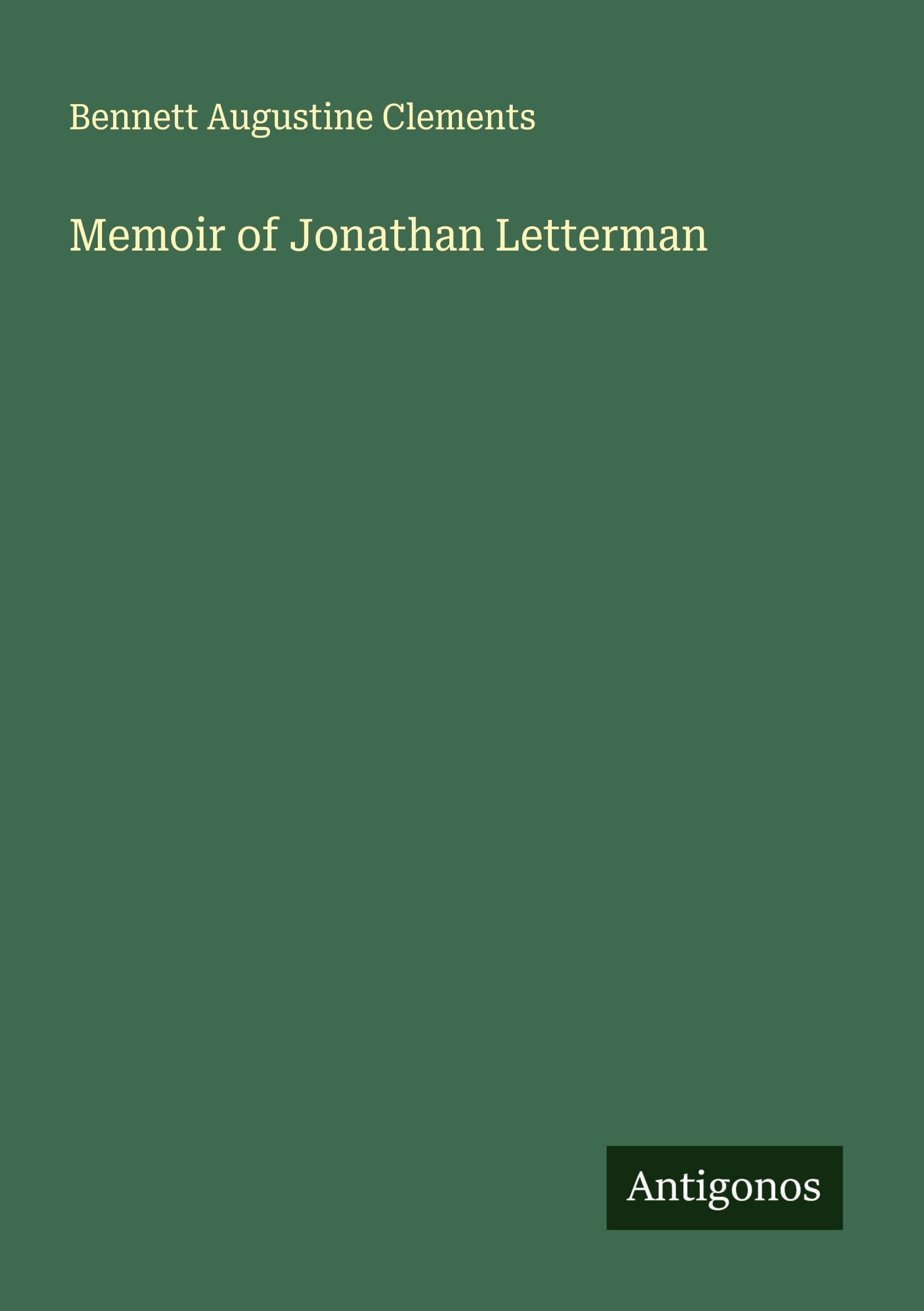 Memoir of Jonathan Letterman Classics