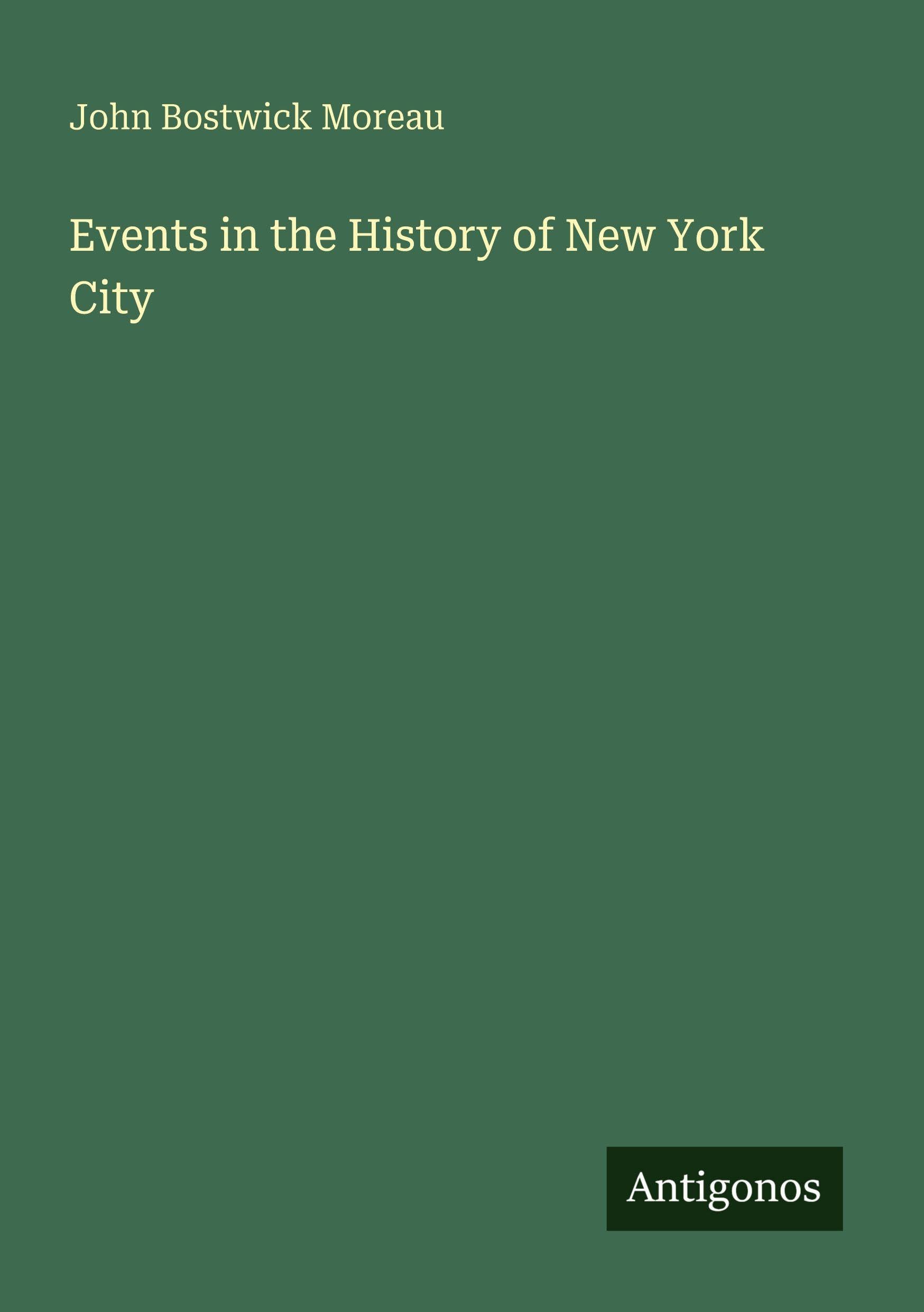 Events in the History of New York City Classics