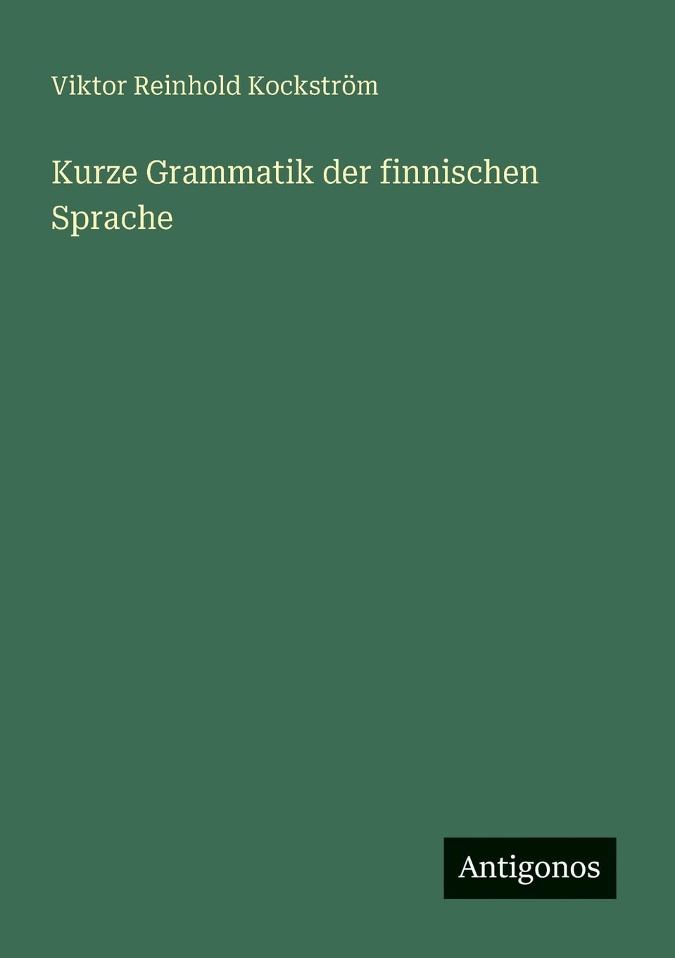 Kurze Grammatik der finnischen Sprache Contemporary literature