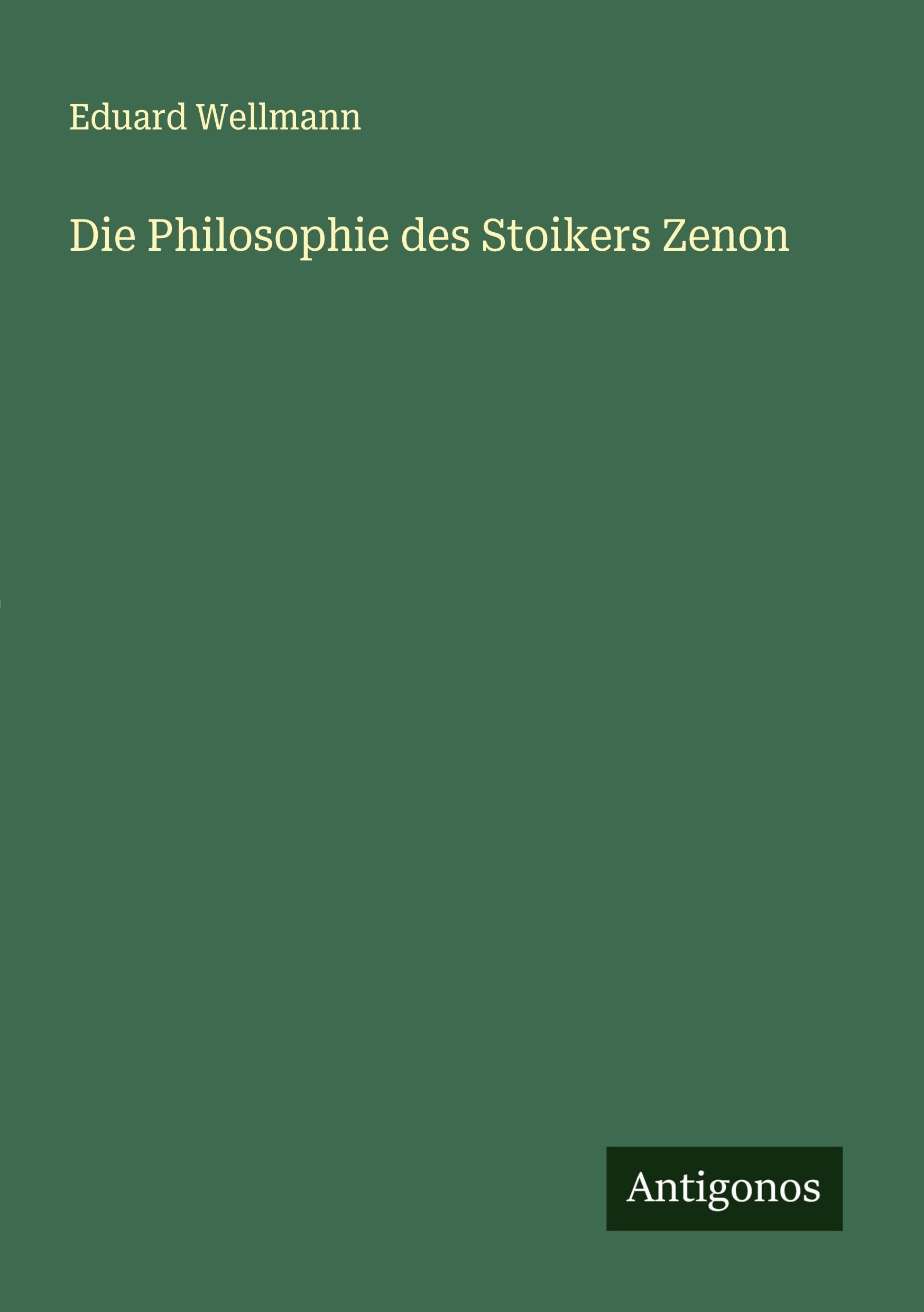Die Philosophie des Stoikers Zenon Contemporary literature