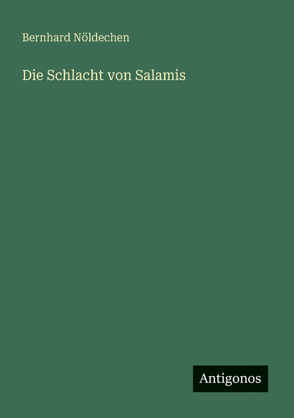 Die Schlacht von Salamis Contemporary literature